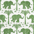 Elephant Velvet fabric in green color - pattern number W716201 - by Thibaut in the Kismet collection