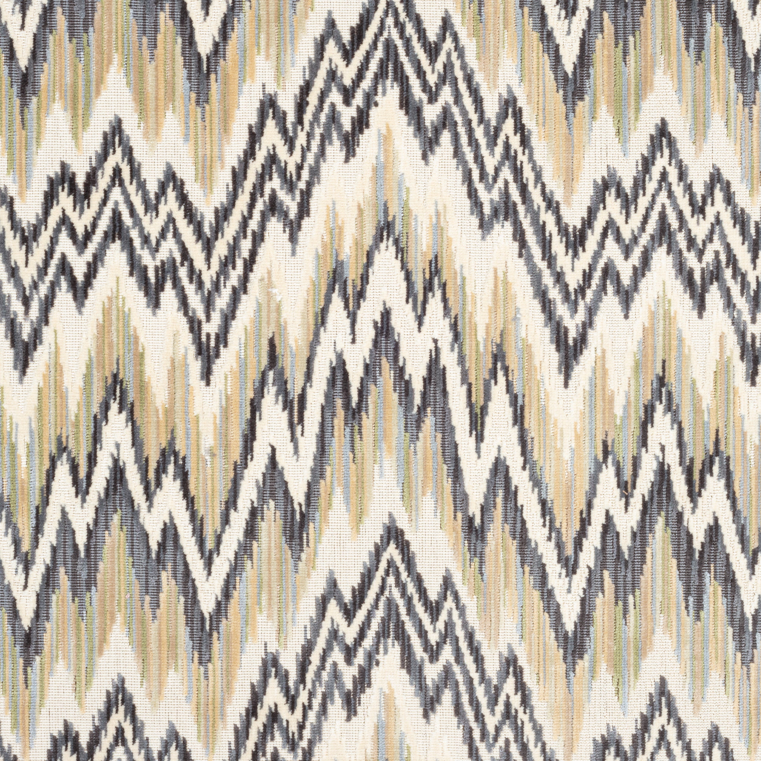 Rhythm Velvet fabric in grain and charcoal color - pattern number W72819 - by Thibaut in the Woven Resource 13: Fusion Velvets collection