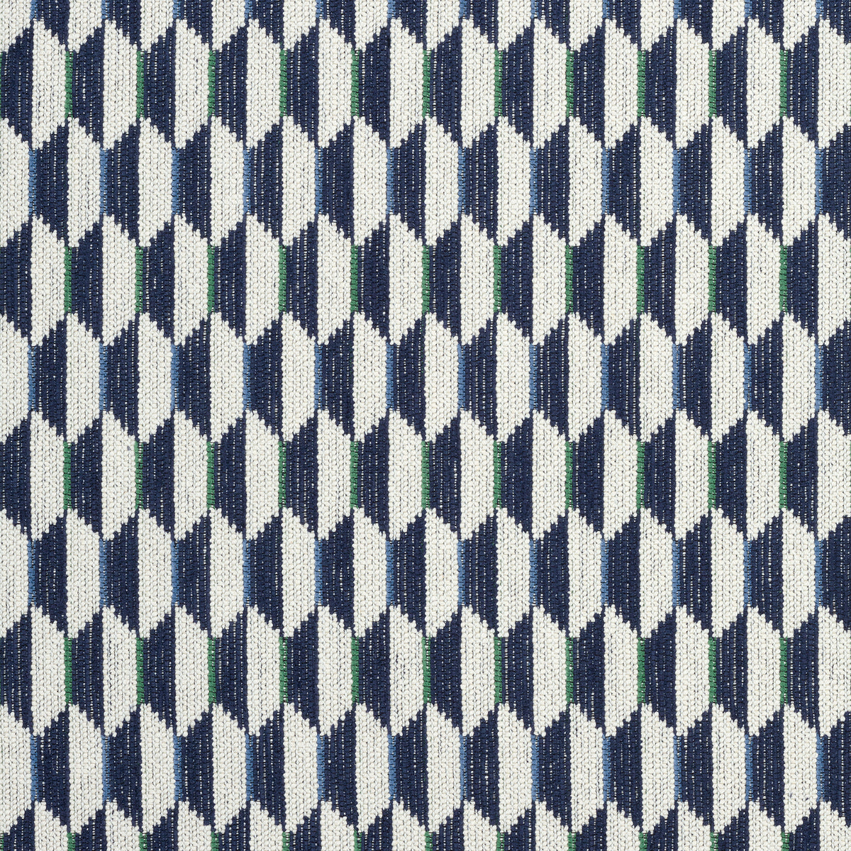 Optica fabric in navy color - pattern number W73347 - by Thibaut in the Nomad collection