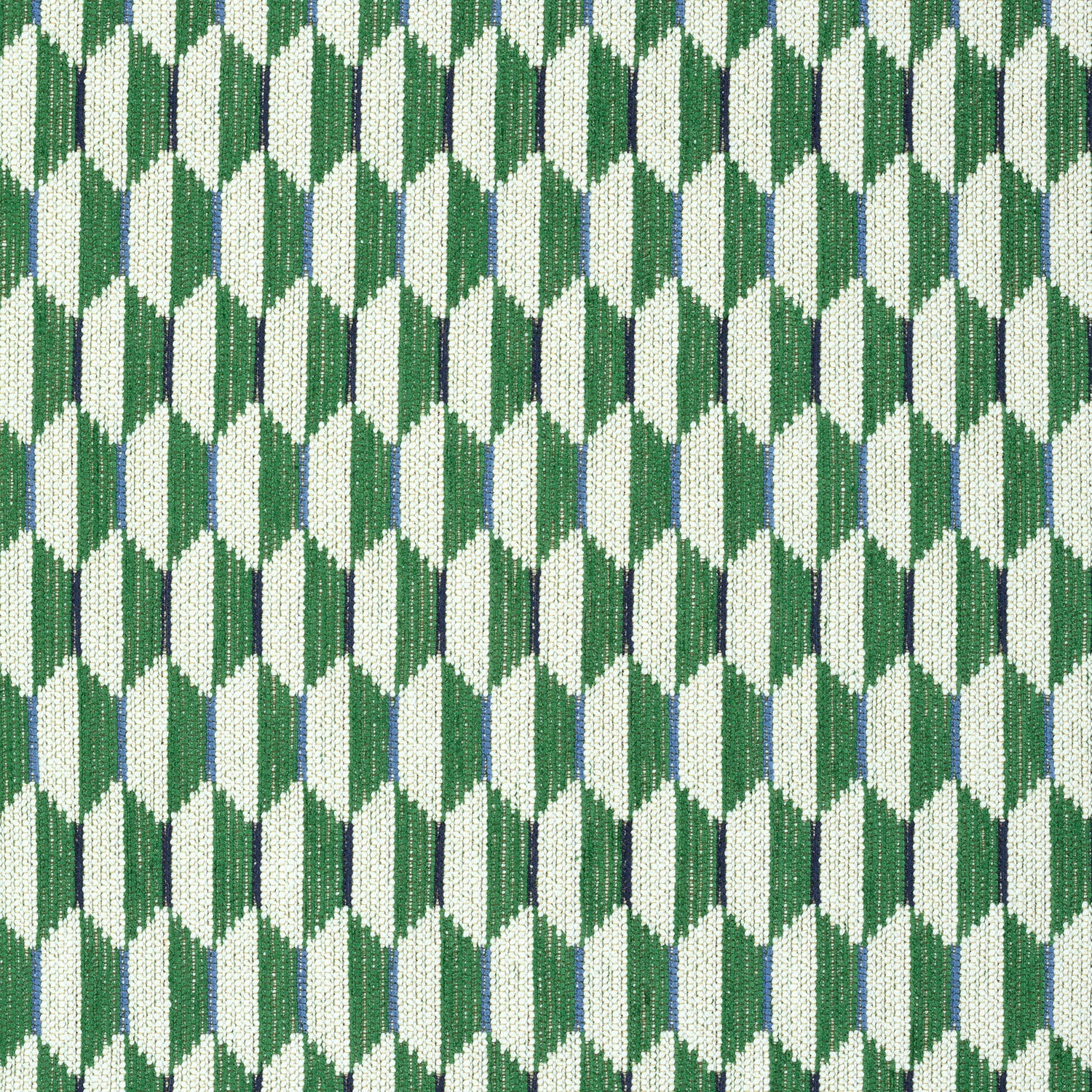 Optica fabric in emerald green color - pattern number W73349 - by Thibaut in the Nomad collection