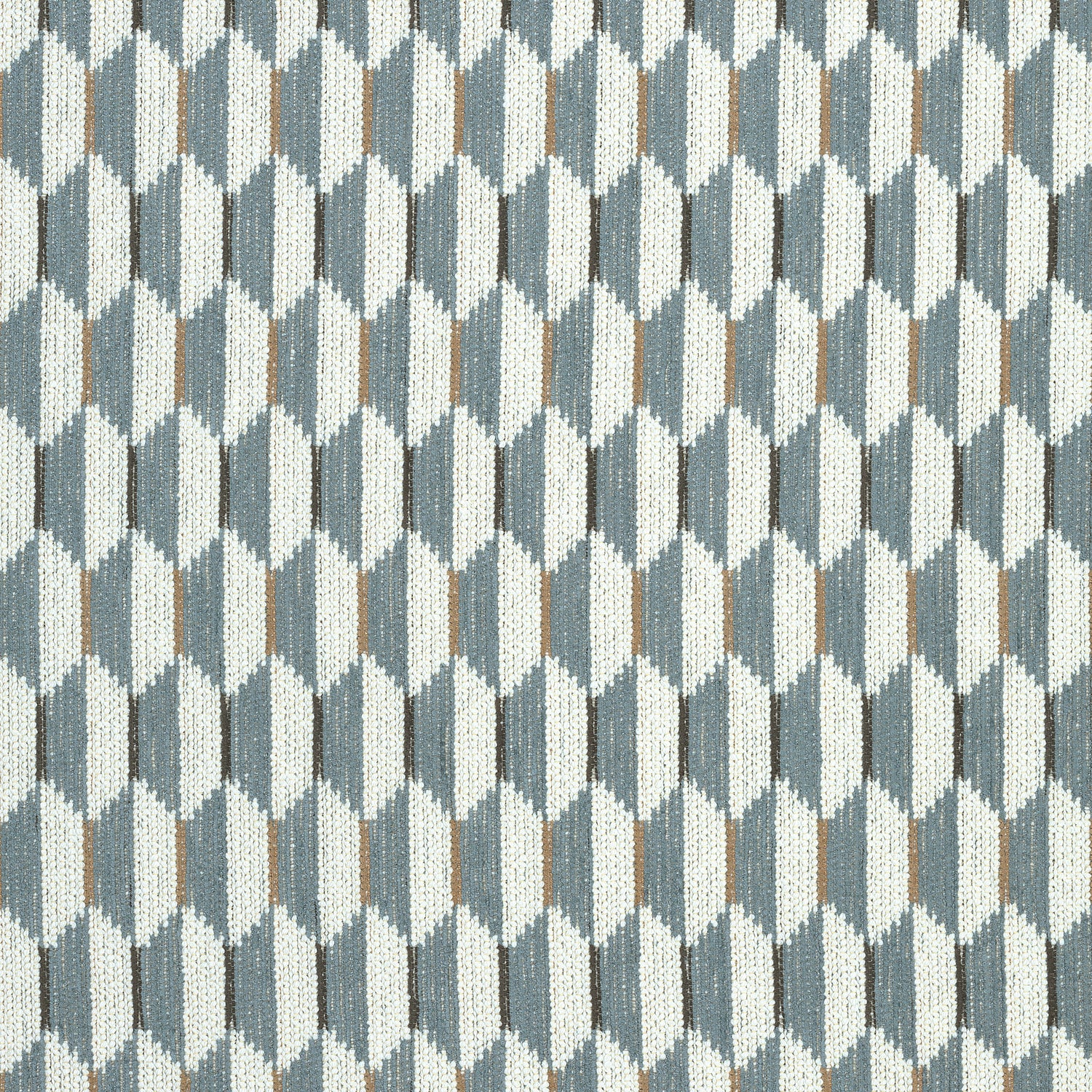 Optica fabric in aqua color - pattern number W73354 - by Thibaut in the Nomad collection