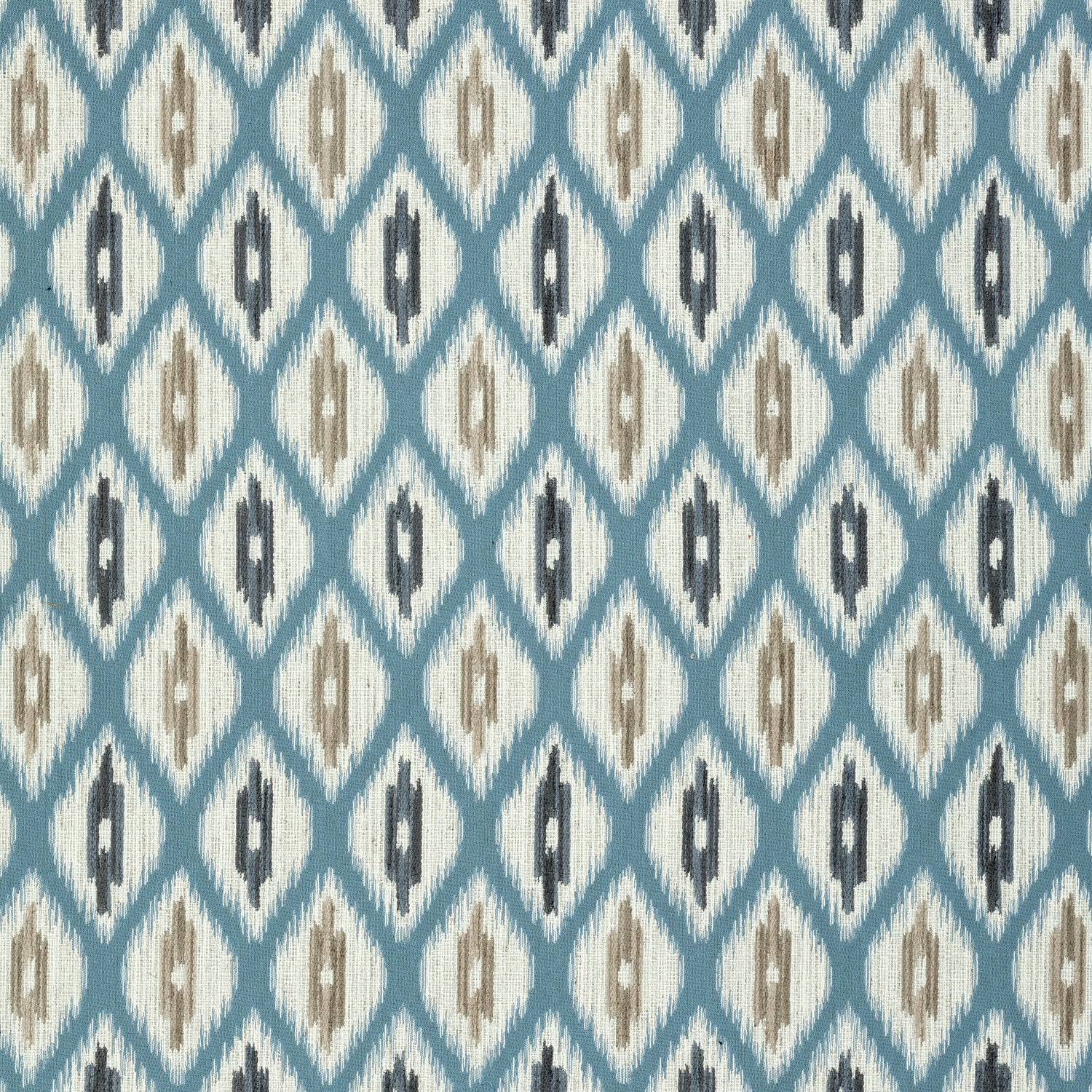 Rajah fabric in aqua color - pattern number W73365 - by Thibaut in the Nomad collection