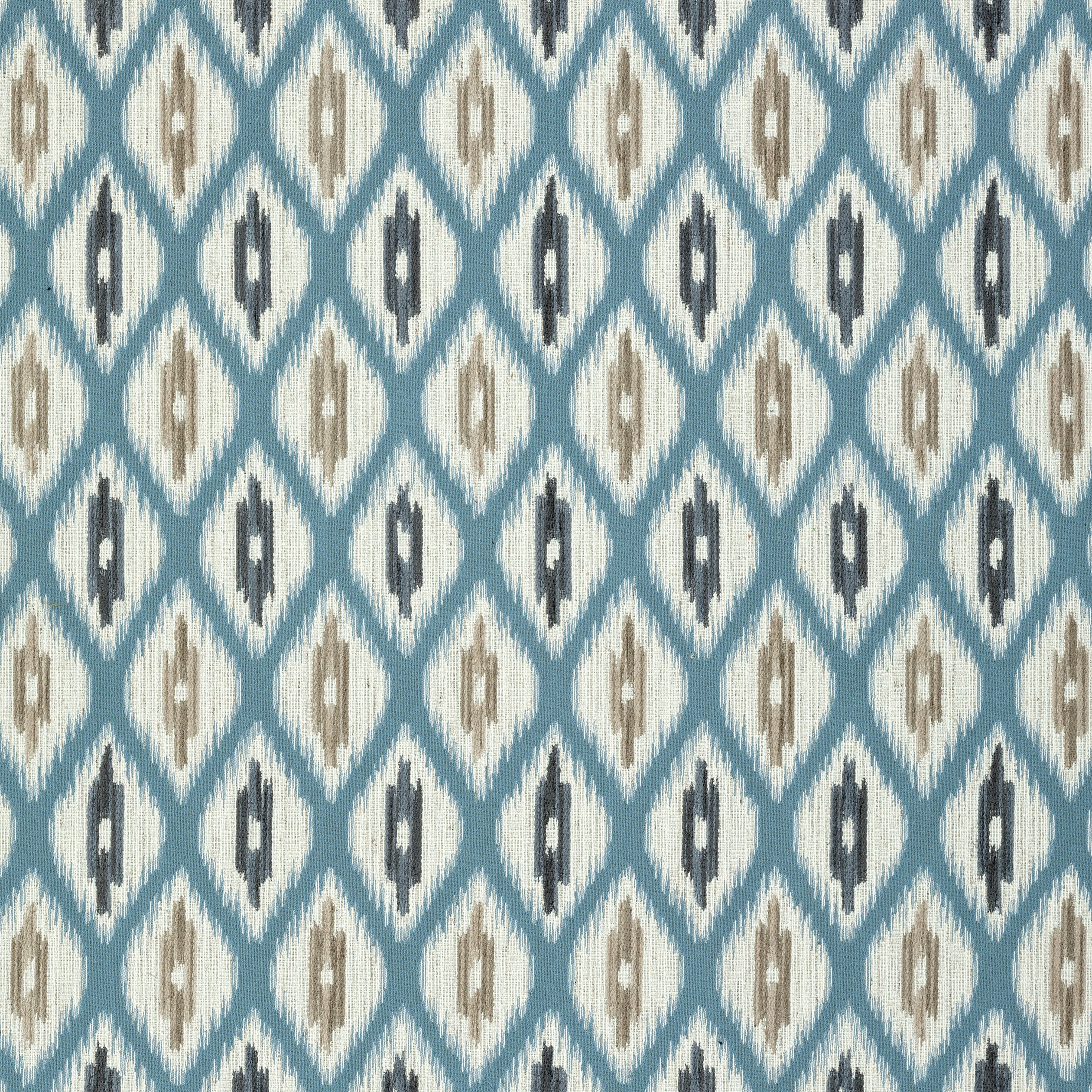 Rajah fabric in aqua color - pattern number W73365 - by Thibaut in the Nomad collection