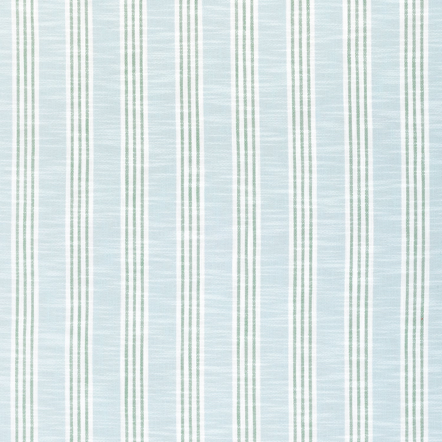 Southport Stripe fabric in seafoam and kelly green color - pattern number W73485 - by Thibaut in the Landmark collection
