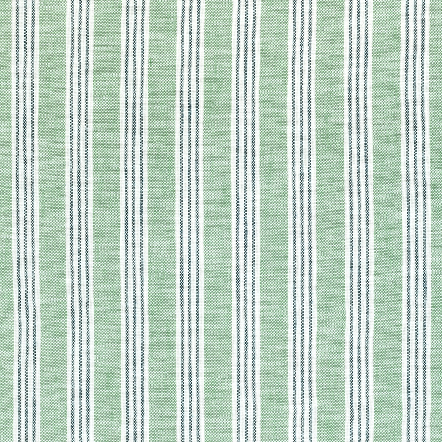 Southport Stripe fabric in kelly green and navy color - pattern number W73487 - by Thibaut in the Landmark collection