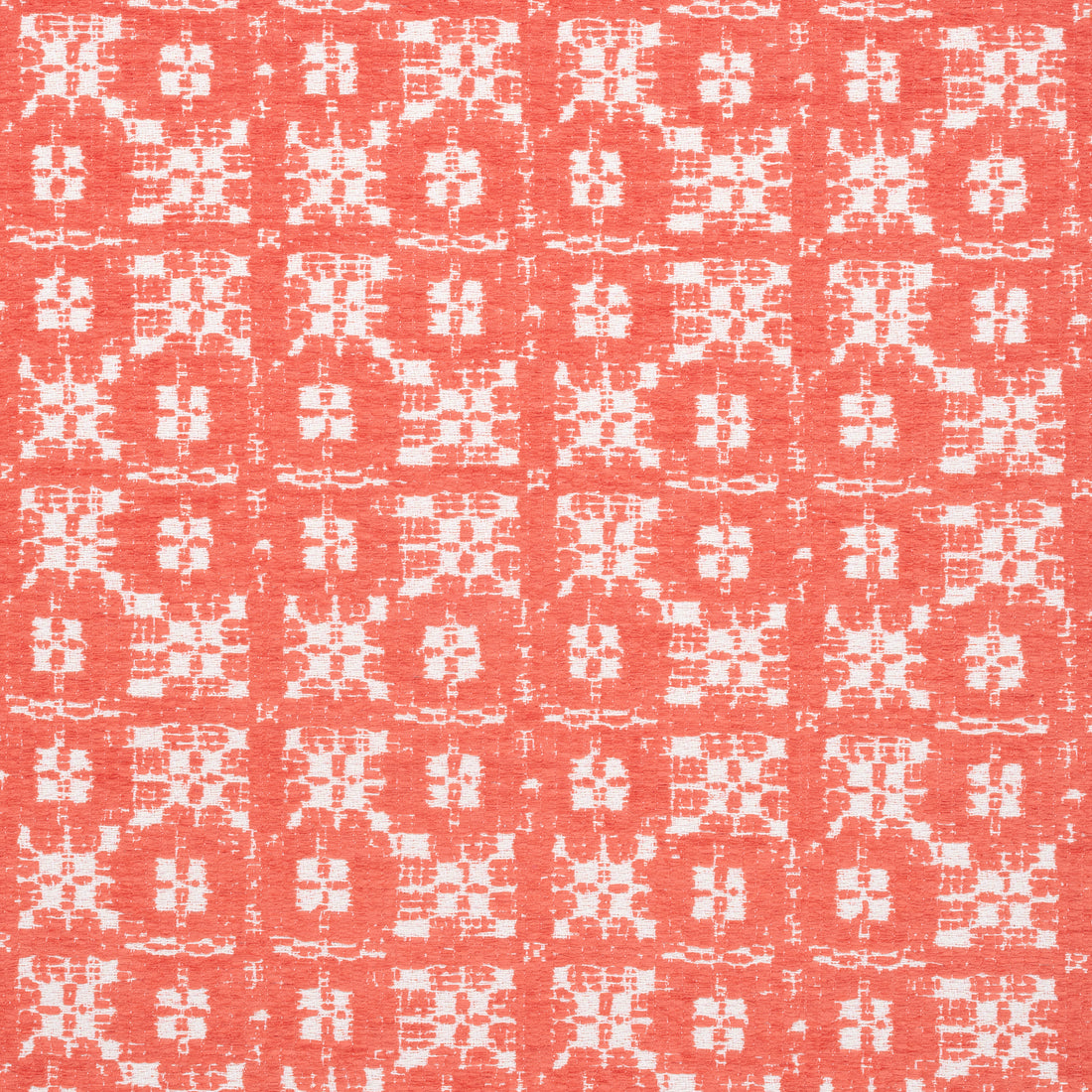 Brimfield fabric in coral color - pattern number W73498 - by Thibaut in the Landmark collection