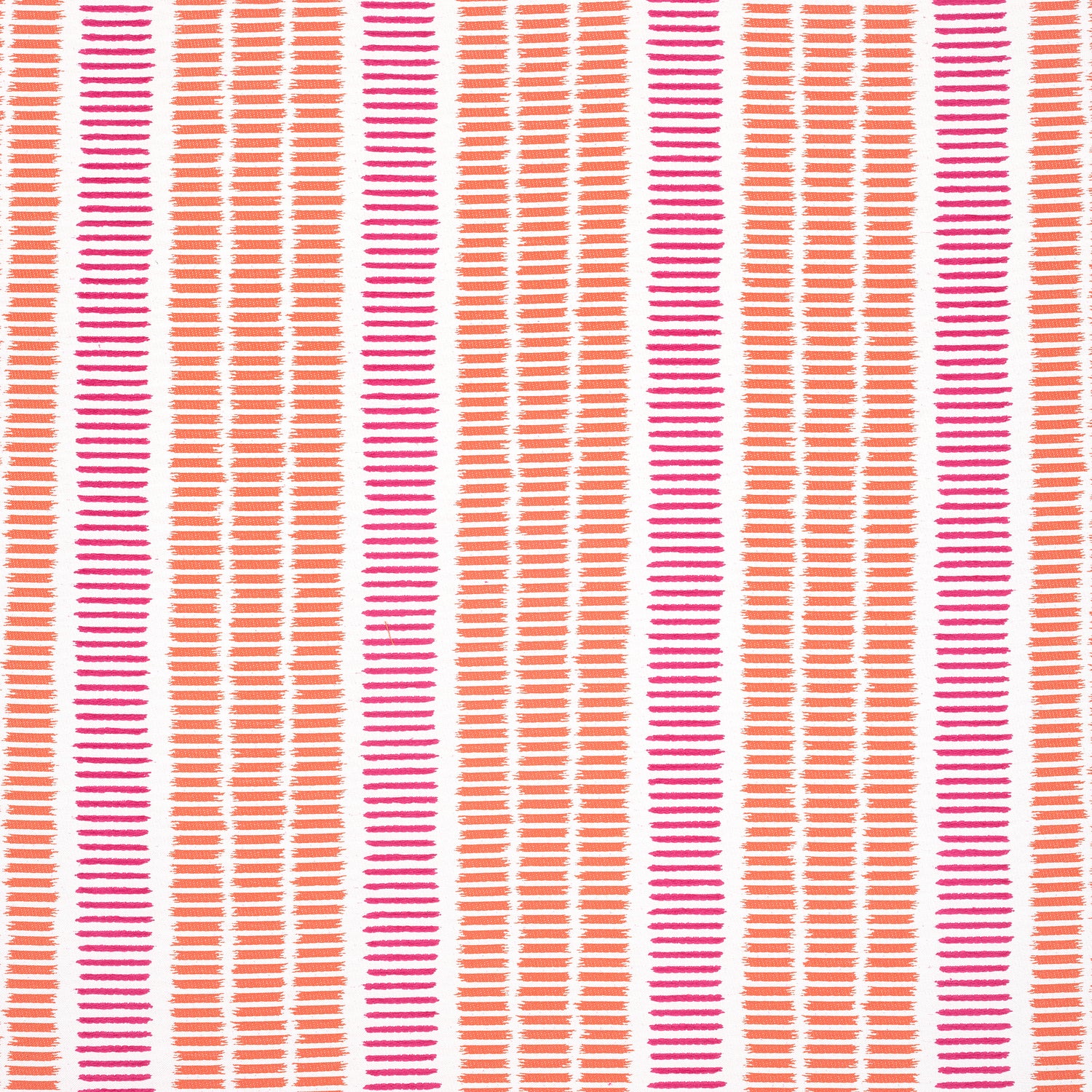 Topsail Stripe fabric in coral and peony color - pattern number W73512 - by Thibaut in the Landmark collection