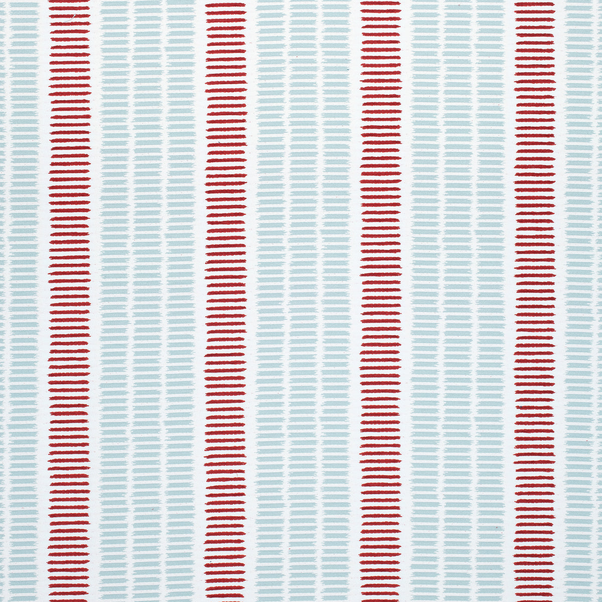 Topsail Stripe fabric in blue and red color - pattern number W73514 - by Thibaut in the Landmark collection