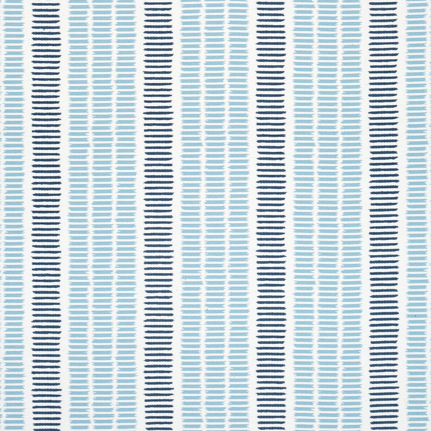 Topsail Stripe fabric in sky and marine color - pattern number W73515 - by Thibaut in the Landmark collection