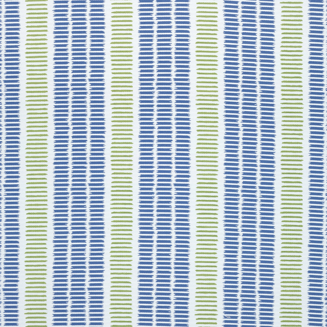 Topsail Stripe fabric in royal and green apple color - pattern number W73516 - by Thibaut in the Landmark collection