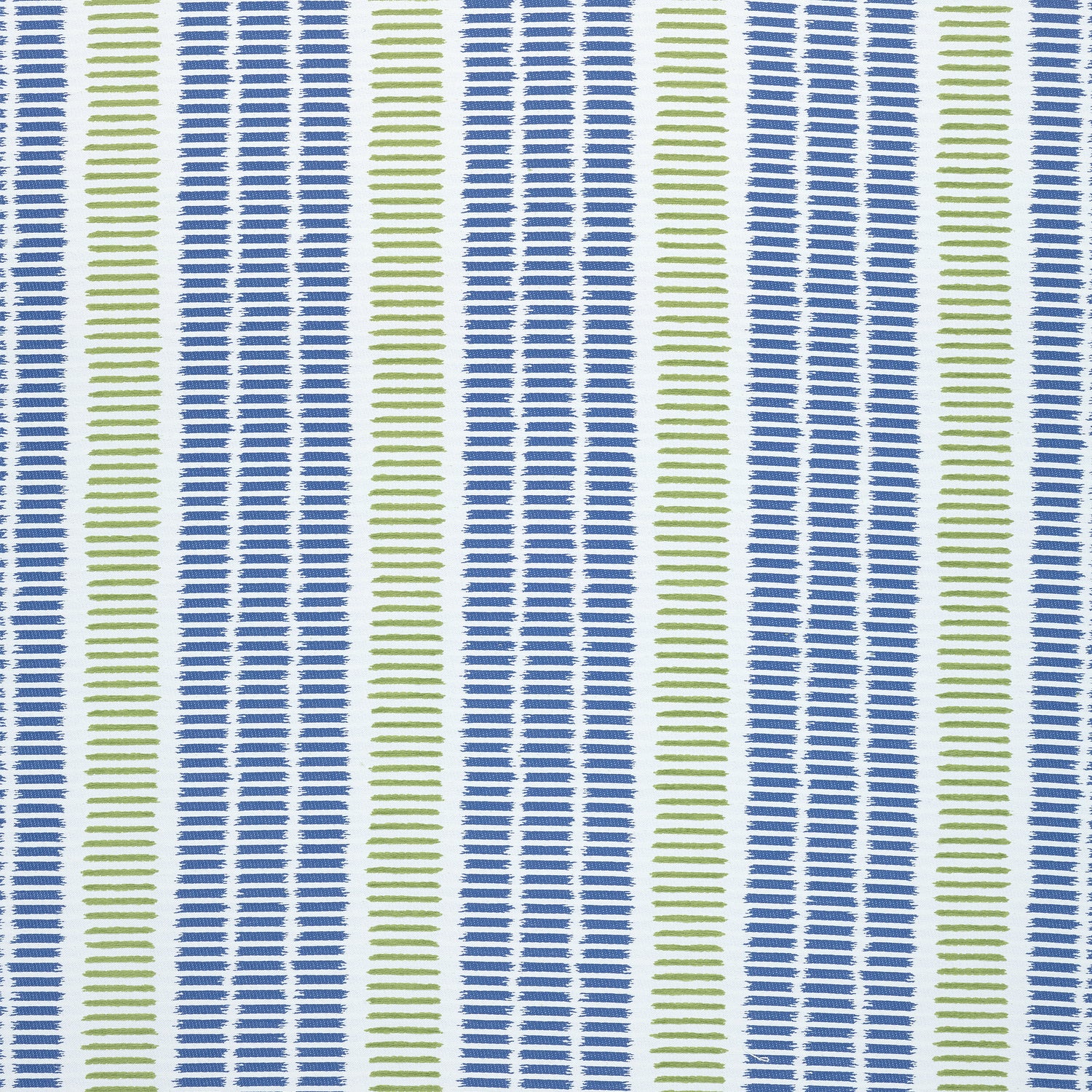 Topsail Stripe fabric in royal and green apple color - pattern number W73516 - by Thibaut in the Landmark collection