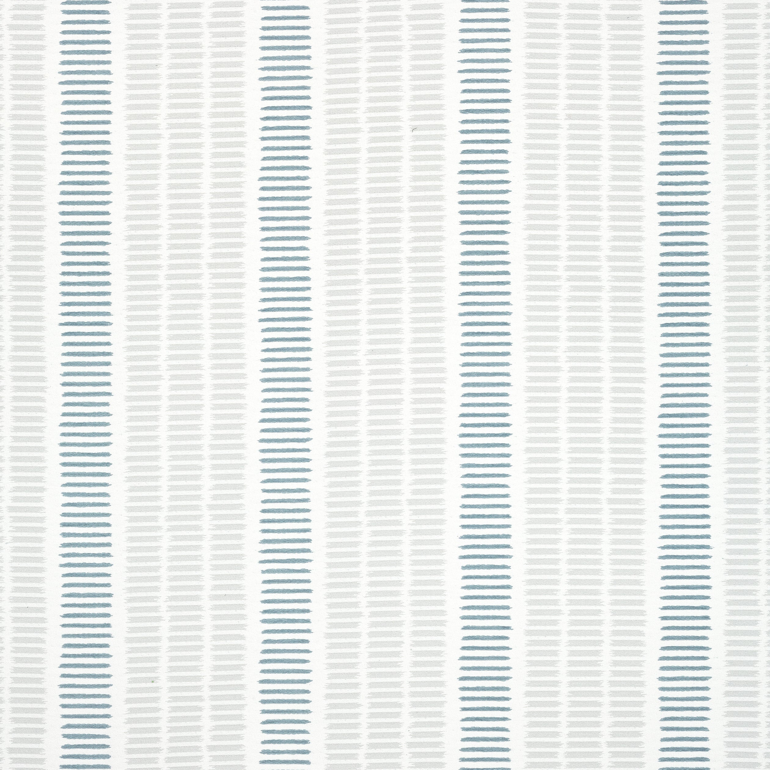 Topsail Stripe fabric in sterling and slate color - pattern number W73518 - by Thibaut in the Landmark collection