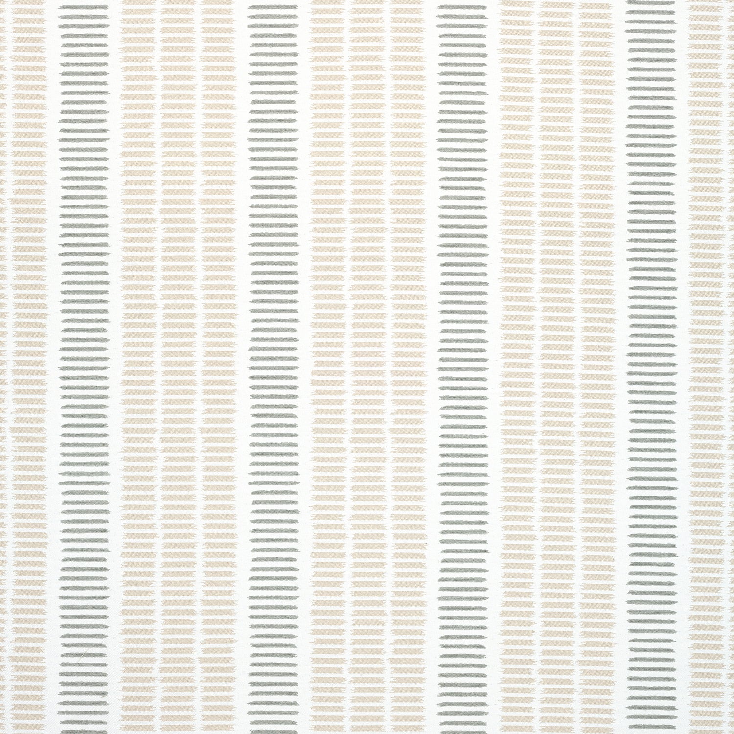 Topsail Stripe fabric in flax and nickel color - pattern number W73519 - by Thibaut in the Landmark collection