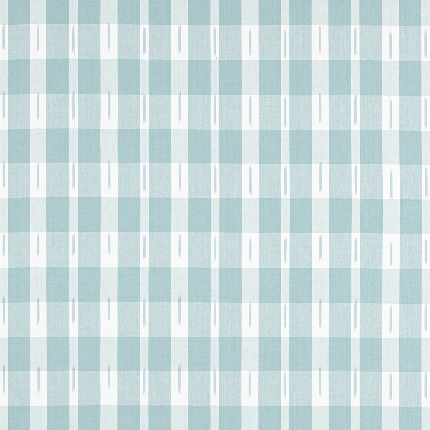 Ellastone Check fabric in seaglass color - pattern number W736438 - by Thibaut in the Indienne collection