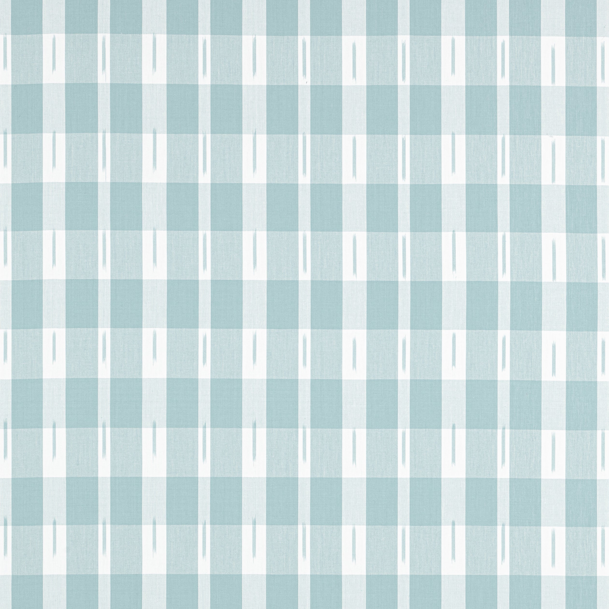 Ellastone Check fabric in seaglass color - pattern number W736438 - by Thibaut in the Indienne collection