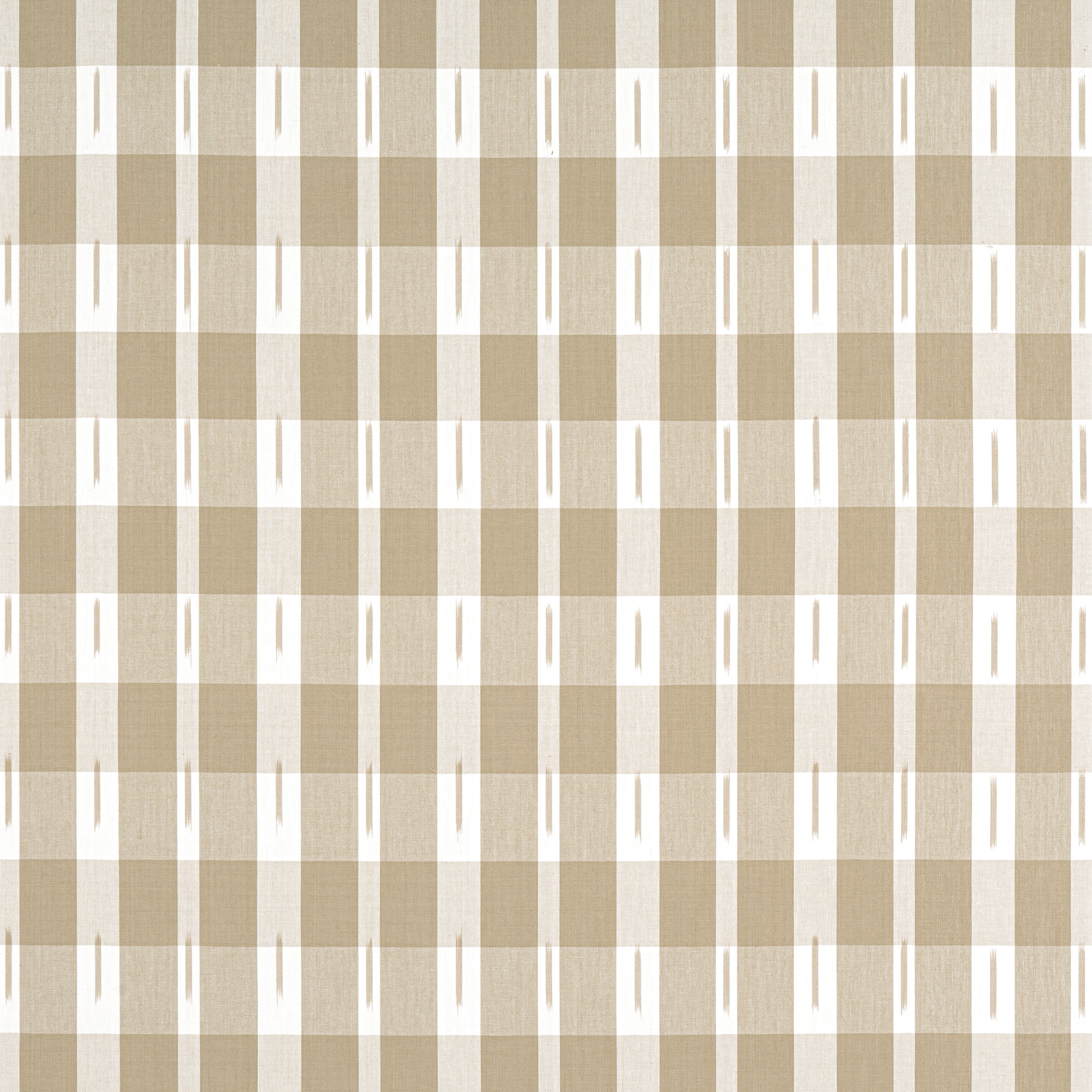 Ellastone Check fabric in beige color - pattern number W736441 - by Thibaut in the Indienne collection