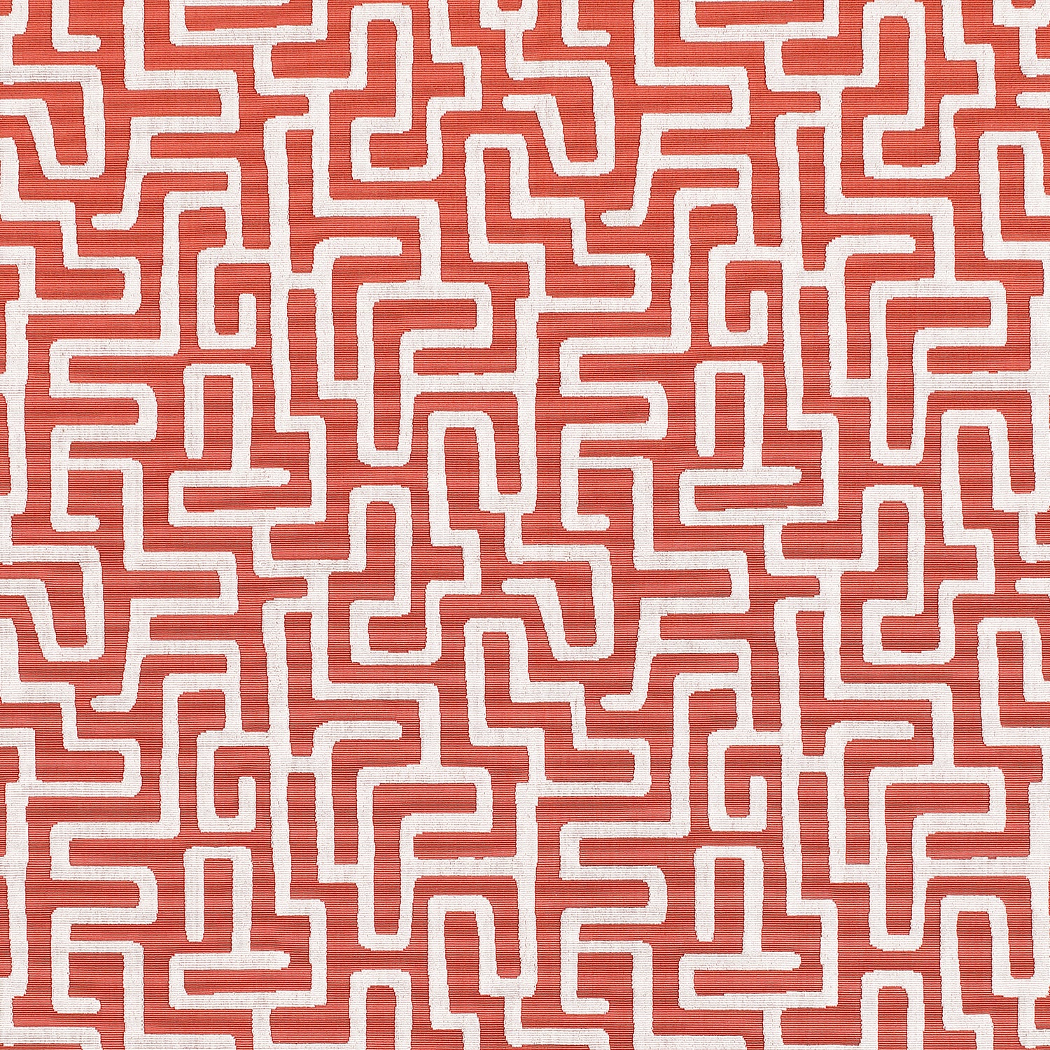 Terrace Lane fabric in coral color - pattern number W742029 - by Thibaut in the Sojourn collection