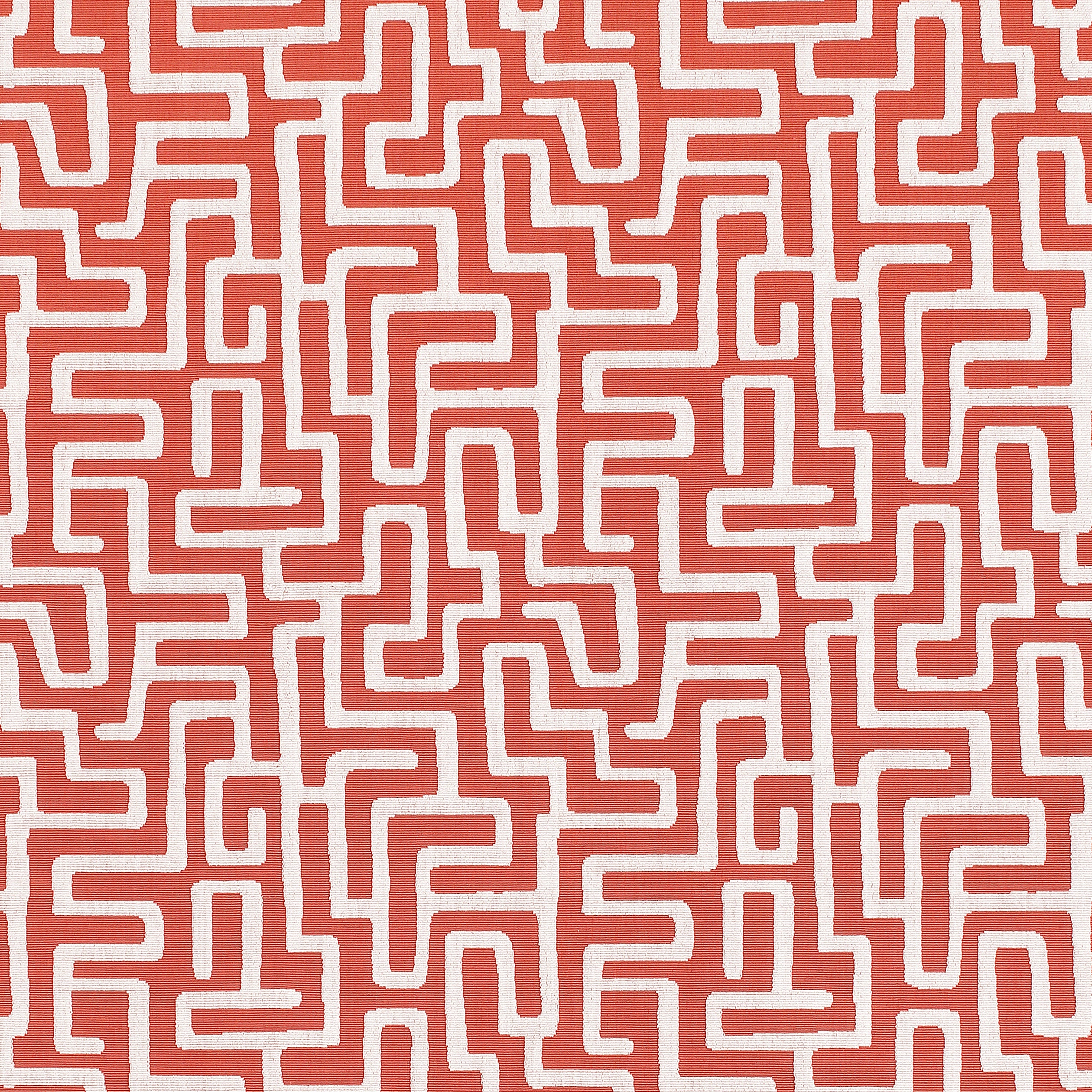 Terrace Lane fabric in coral color - pattern number W742029 - by Thibaut in the Sojourn collection