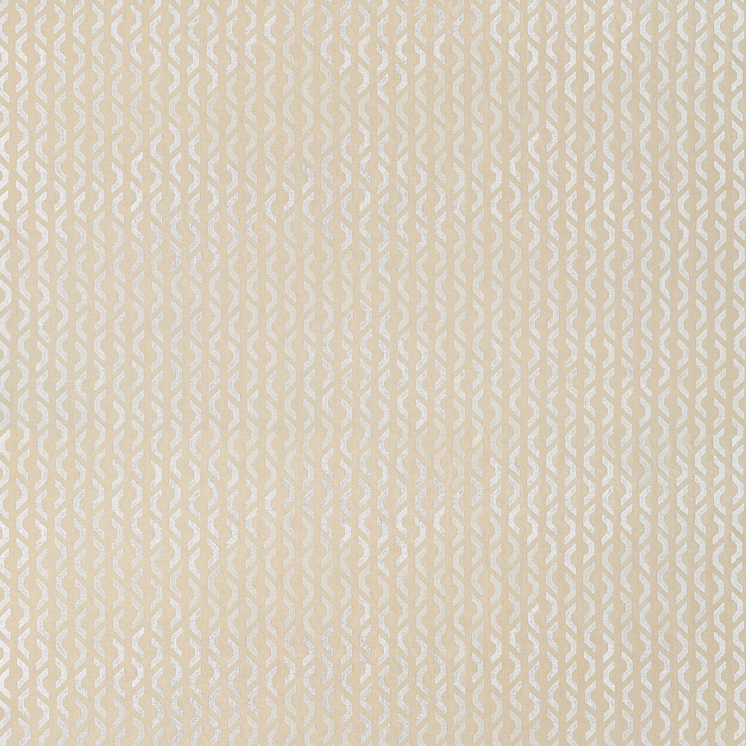 Coronado Embroidery fabric in beige color - pattern number W745048 - by Thibaut in the Wanderlust collection