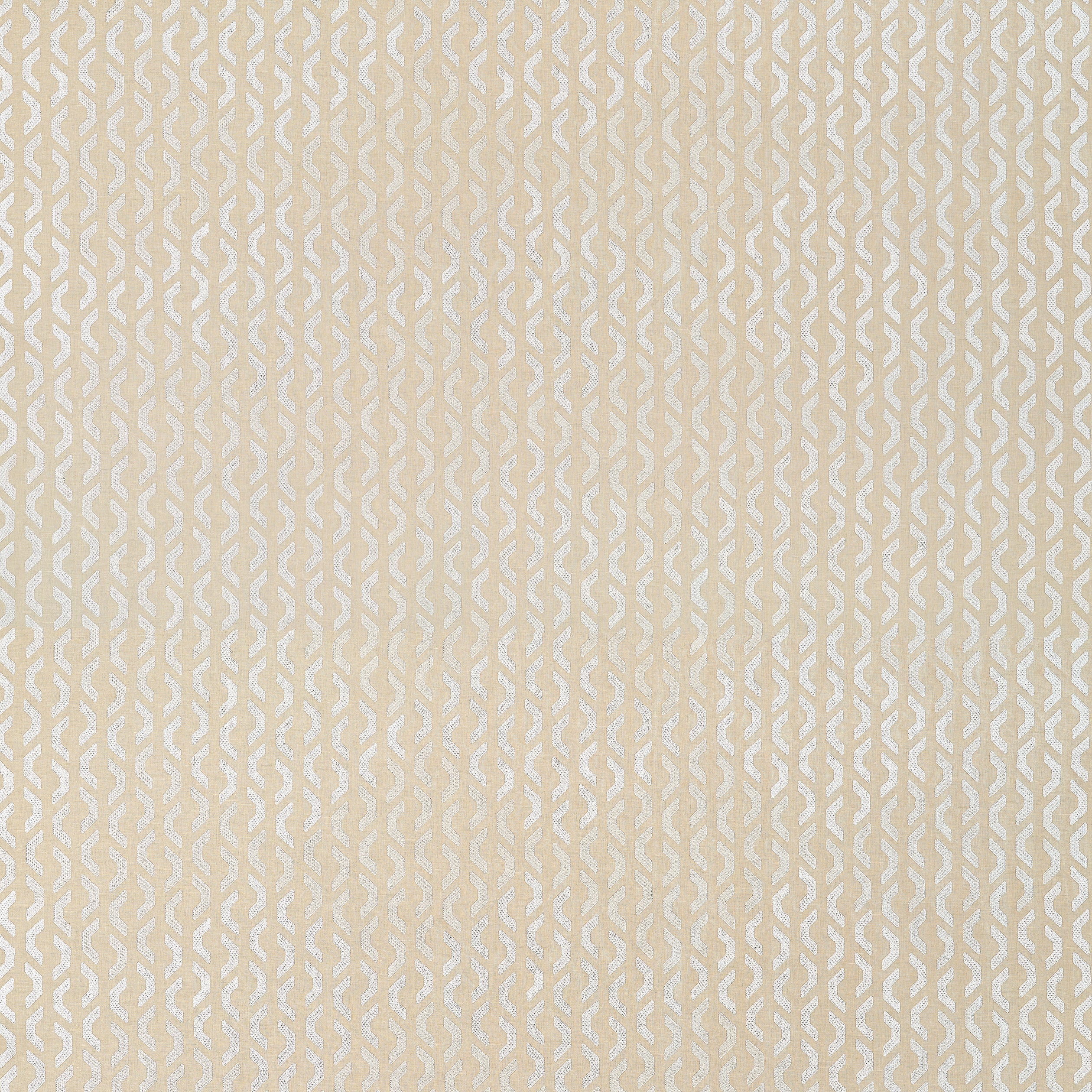 Coronado Embroidery fabric in beige color - pattern number W745048 - by Thibaut in the Wanderlust collection