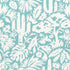 Botanica fabric in aqua color - pattern number W74621 - by Thibaut in the Festival collection