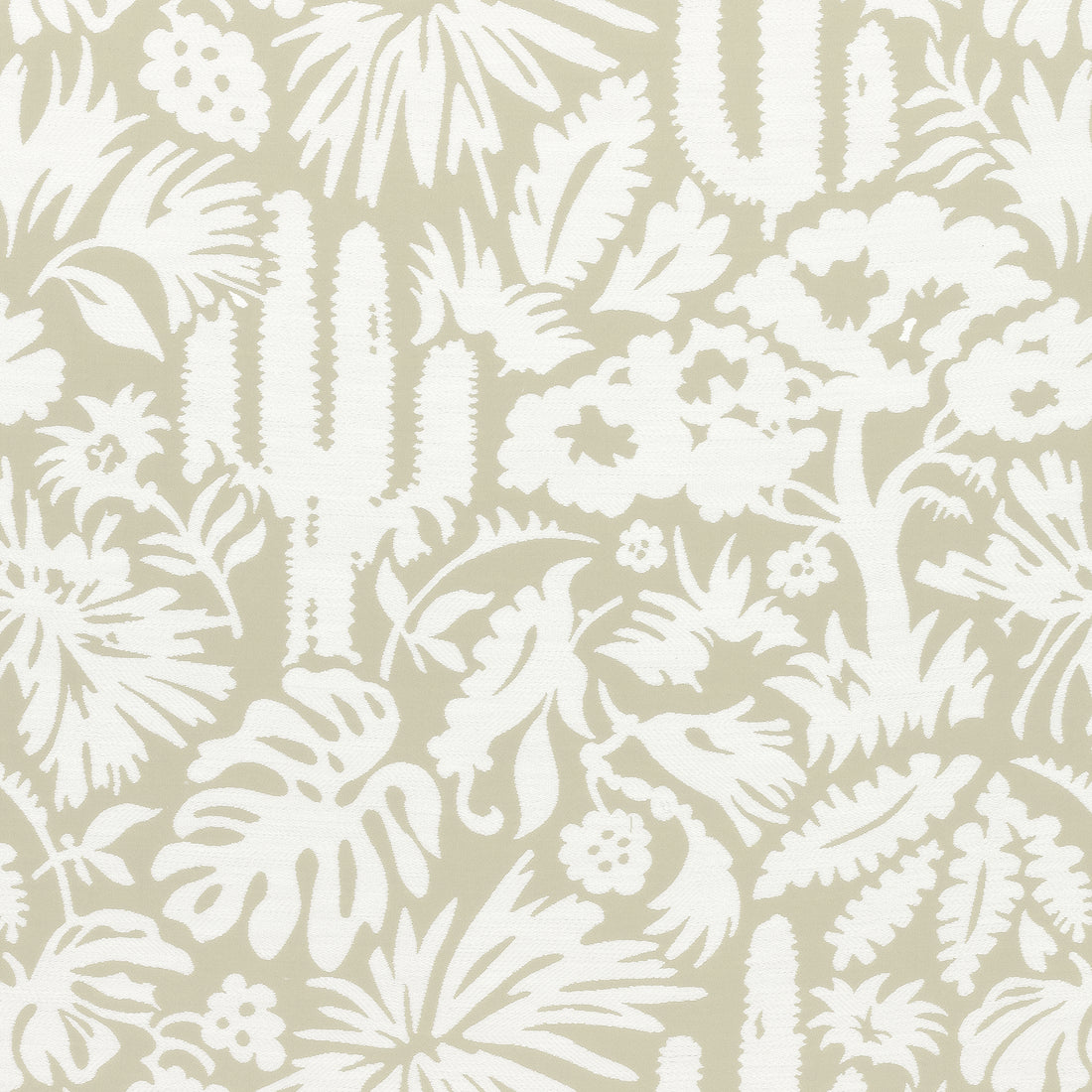 Botanica fabric in sand color - pattern number W74626 - by Thibaut in the Festival collection