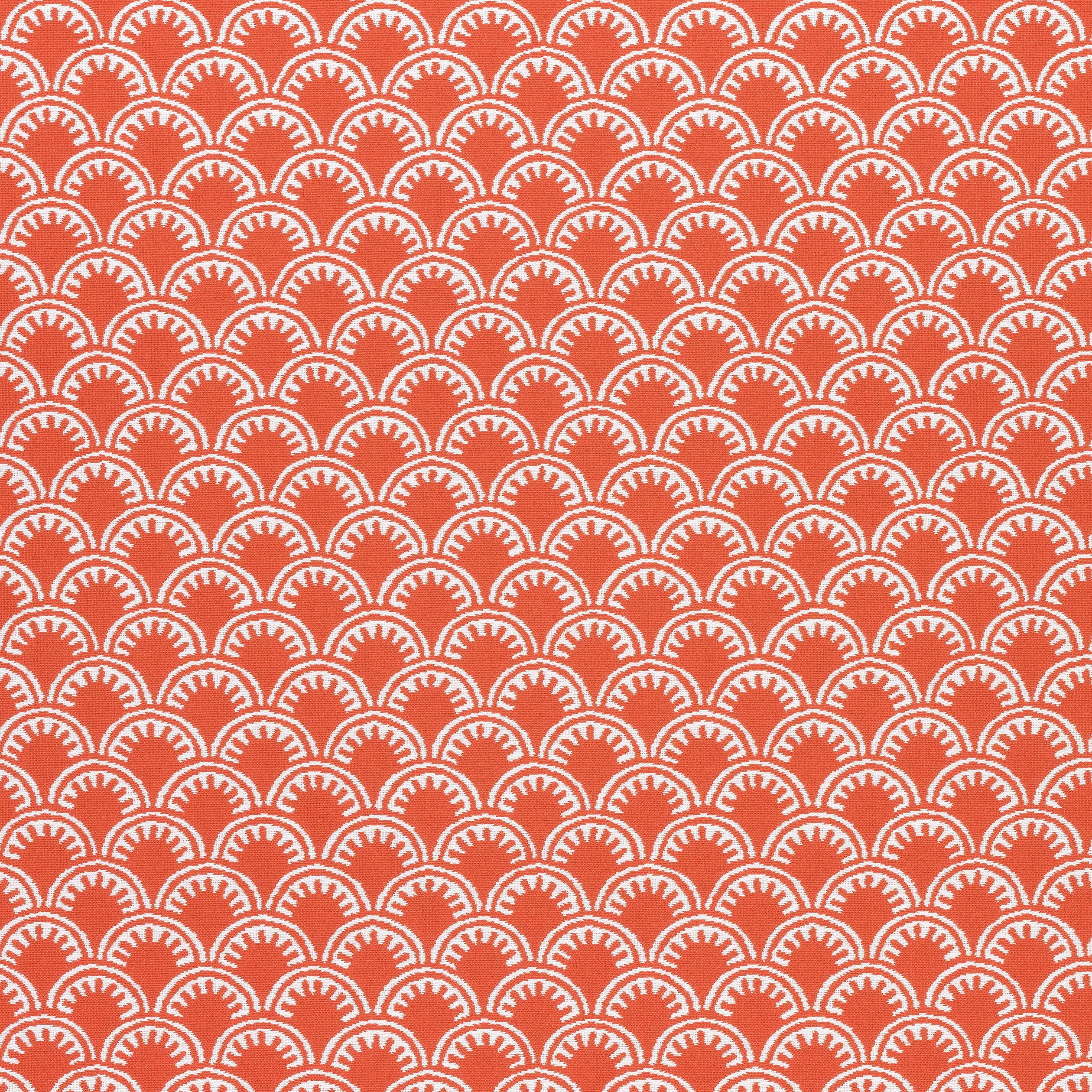 Maisie fabric in coral color - pattern number W74632 - by Thibaut in the Festival collection