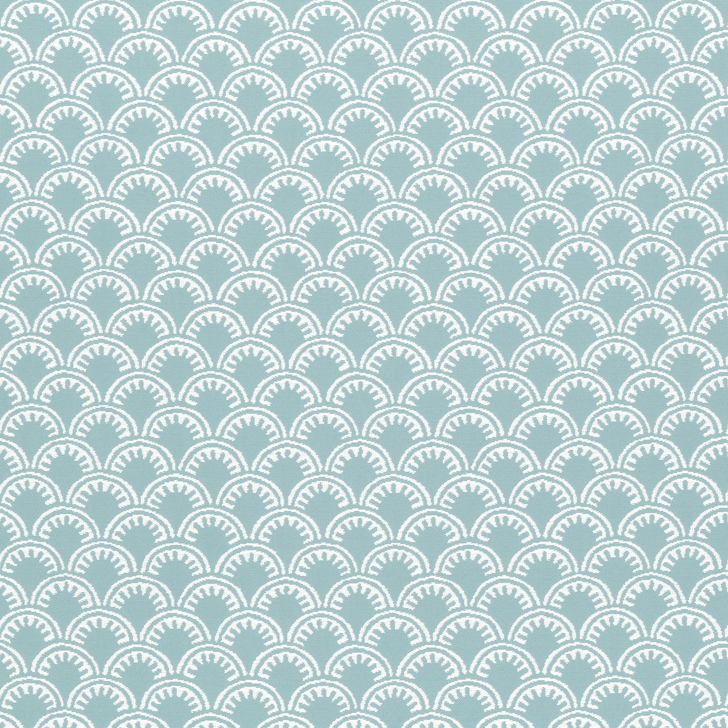 Maisie fabric in aqua color - pattern number W74642 - by Thibaut in the Festival collection