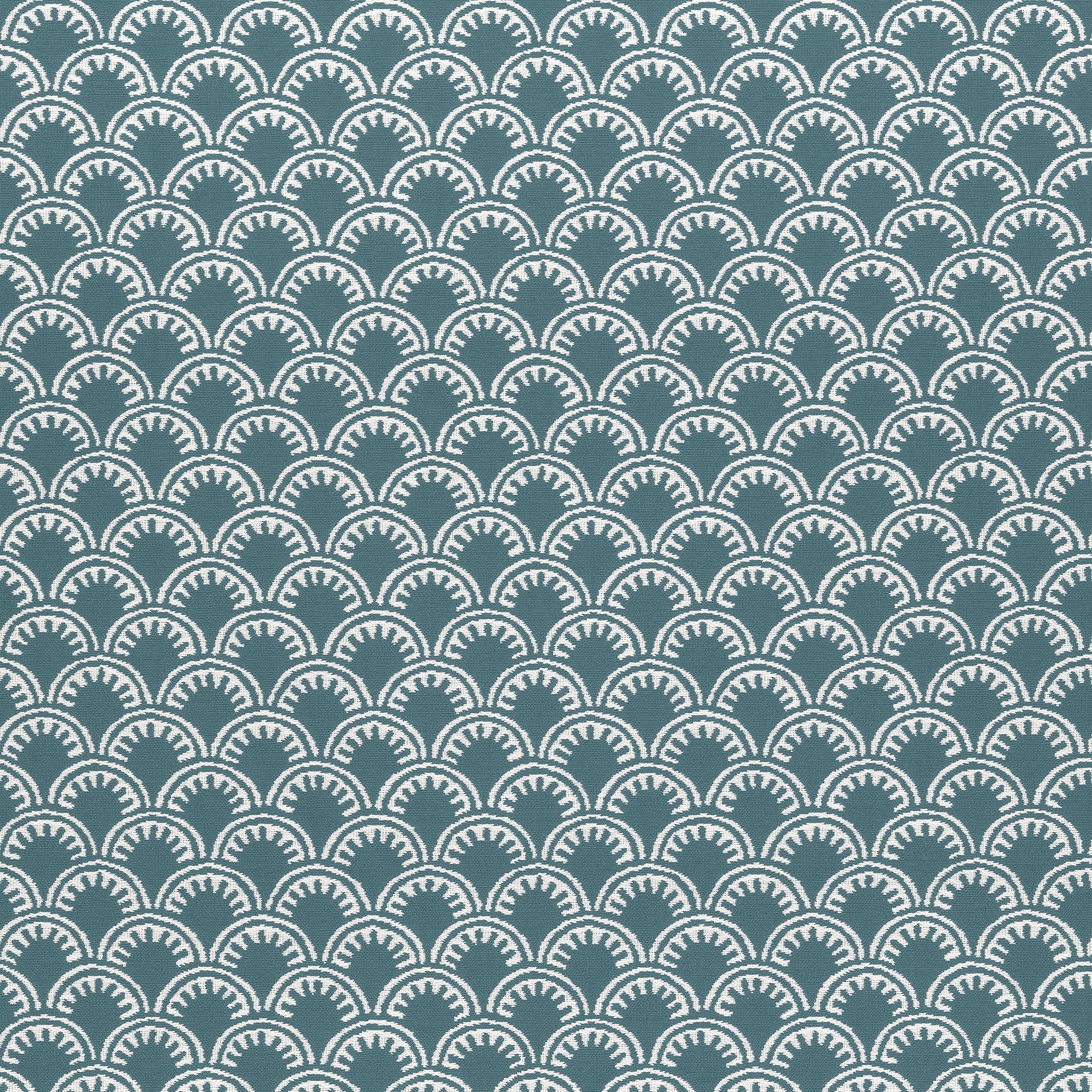Maisie fabric in teal color - pattern number W74644 - by Thibaut in the Festival collection