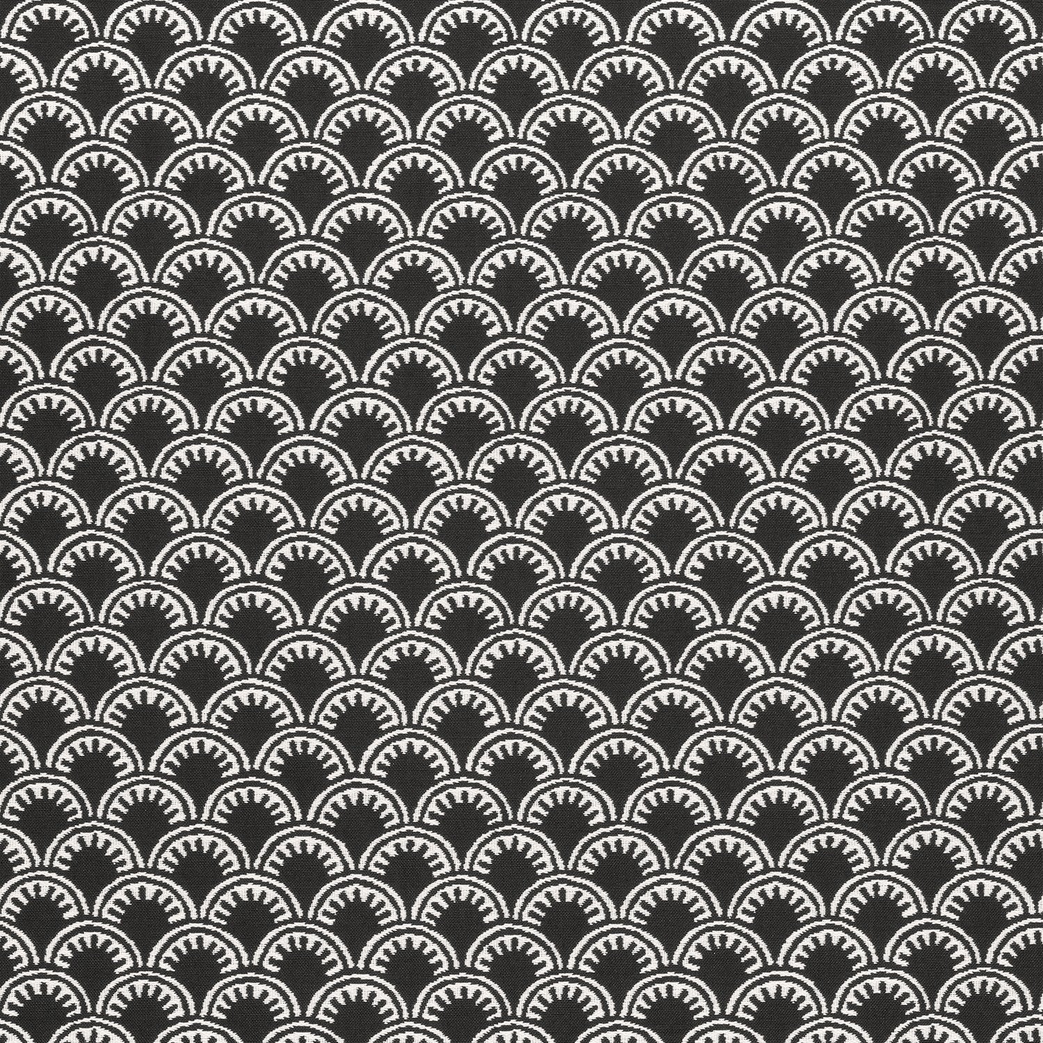 Maisie fabric in black color - pattern number W74646 - by Thibaut in the Festival collection