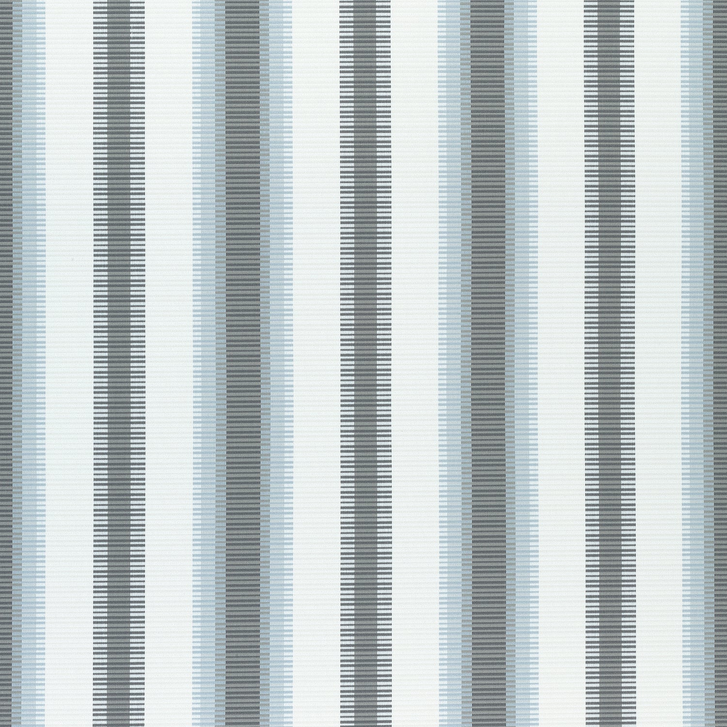 Samba Stripe fabric in charcoal and mineral color - pattern number W74667 - by Thibaut in the Festival collection