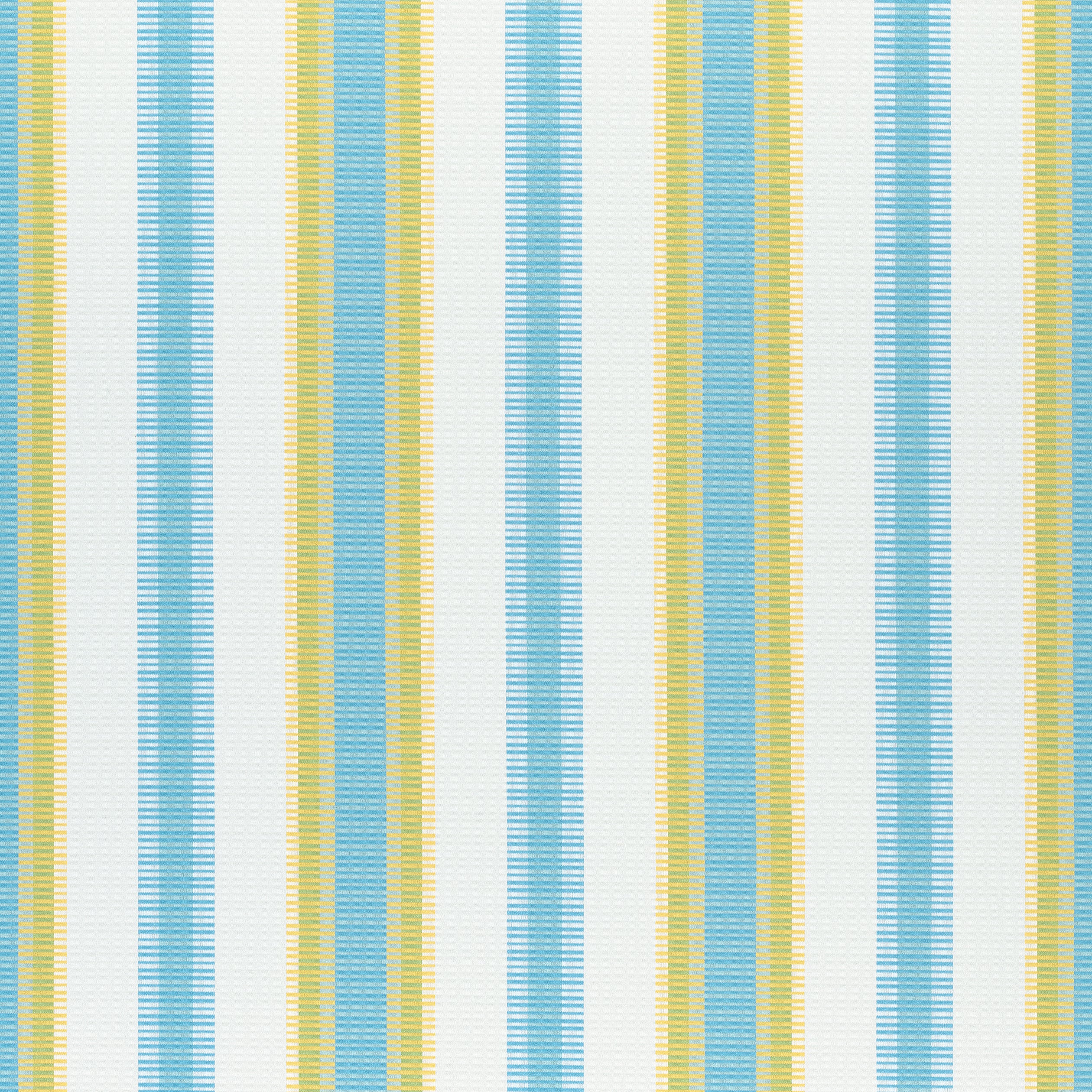 Samba Stripe fabric in sky and sunshine color - pattern number W74671 - by Thibaut in the Festival collection