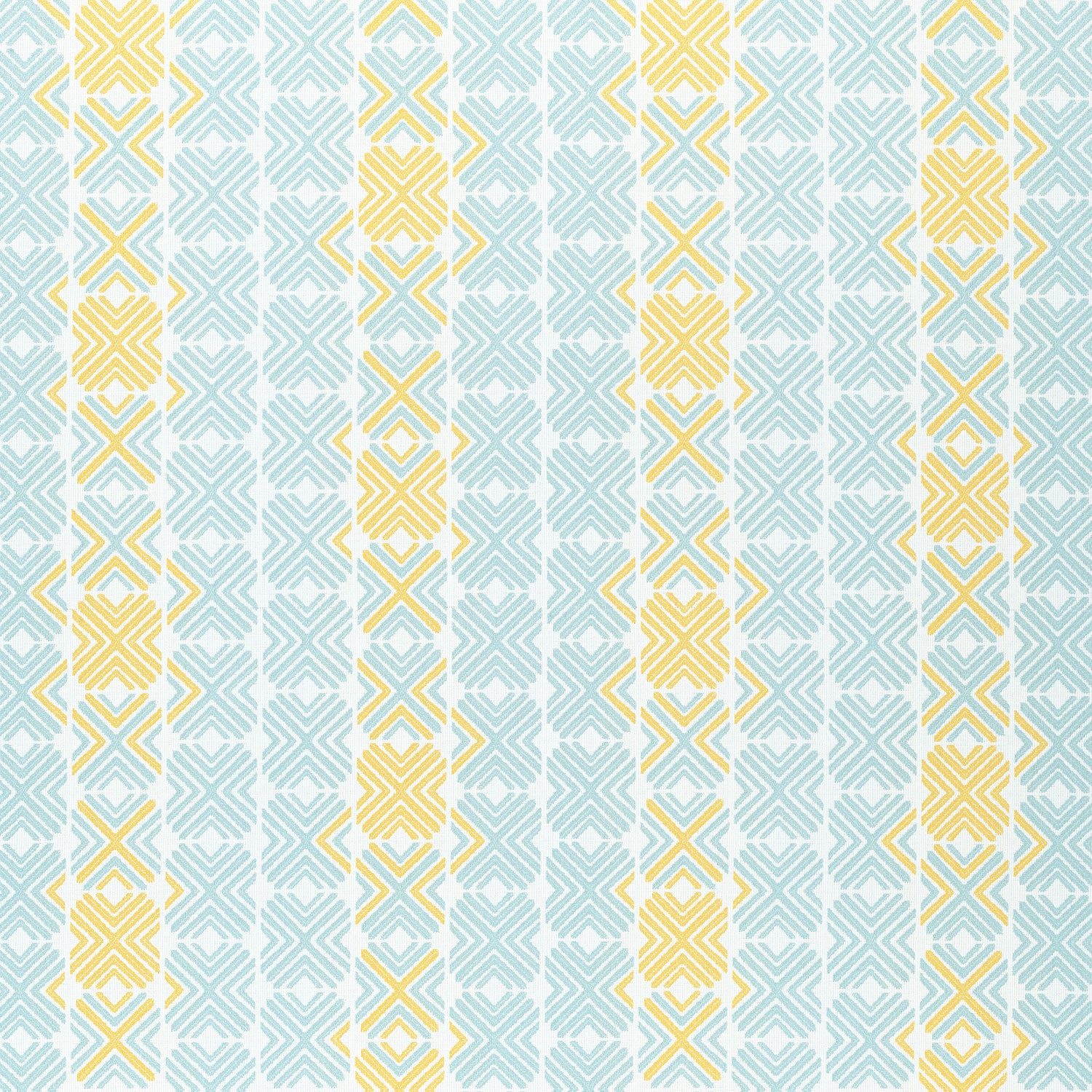 Jinx fabric in aqua and sunshine color - pattern number W74676 - by Thibaut in the Festival collection