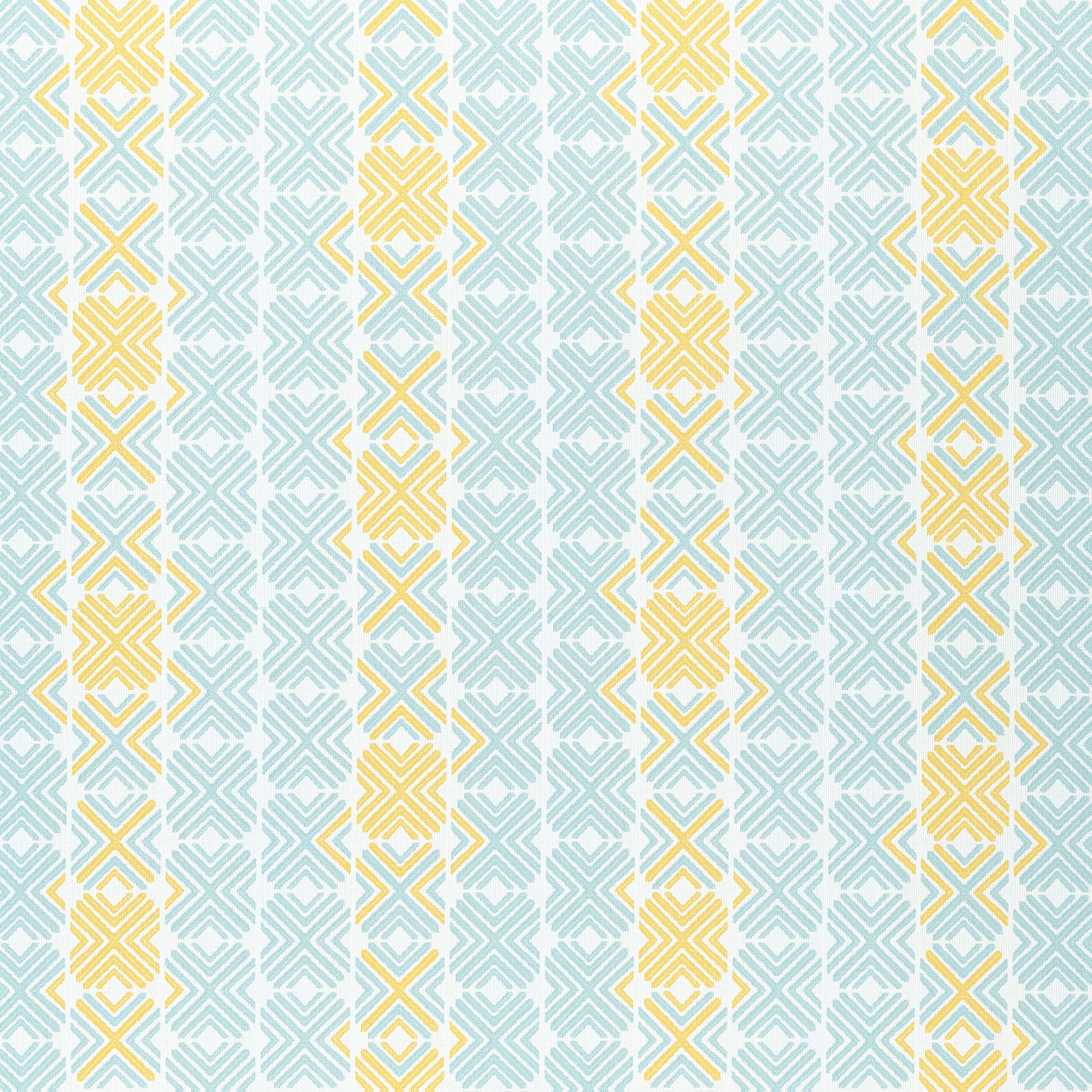Jinx fabric in aqua and sunshine color - pattern number W74676 - by Thibaut in the Festival collection