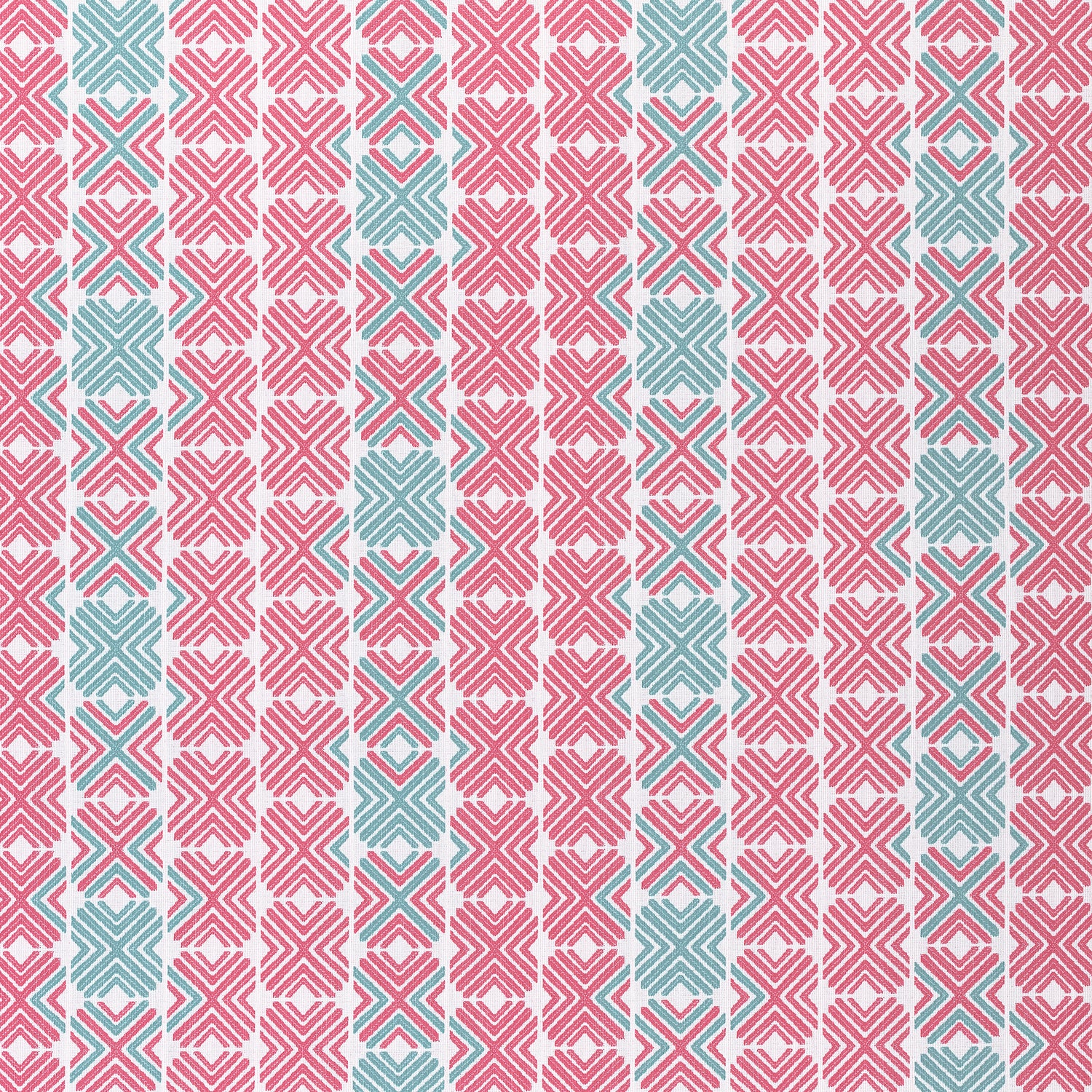 Jinx fabric in peony and pool color - pattern number W74679 - by Thibaut in the Festival collection