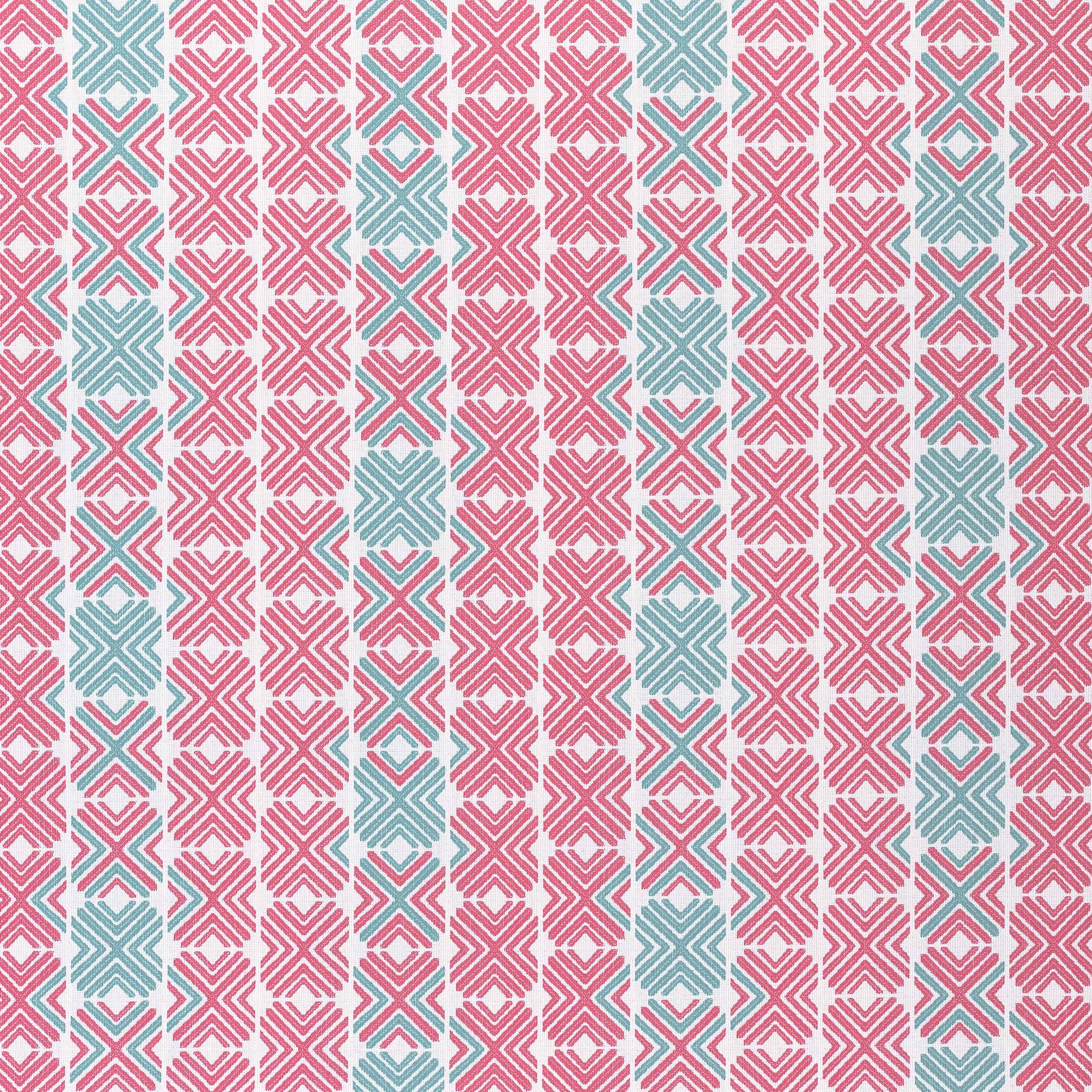 Jinx fabric in peony and pool color - pattern number W74679 - by Thibaut in the Festival collection