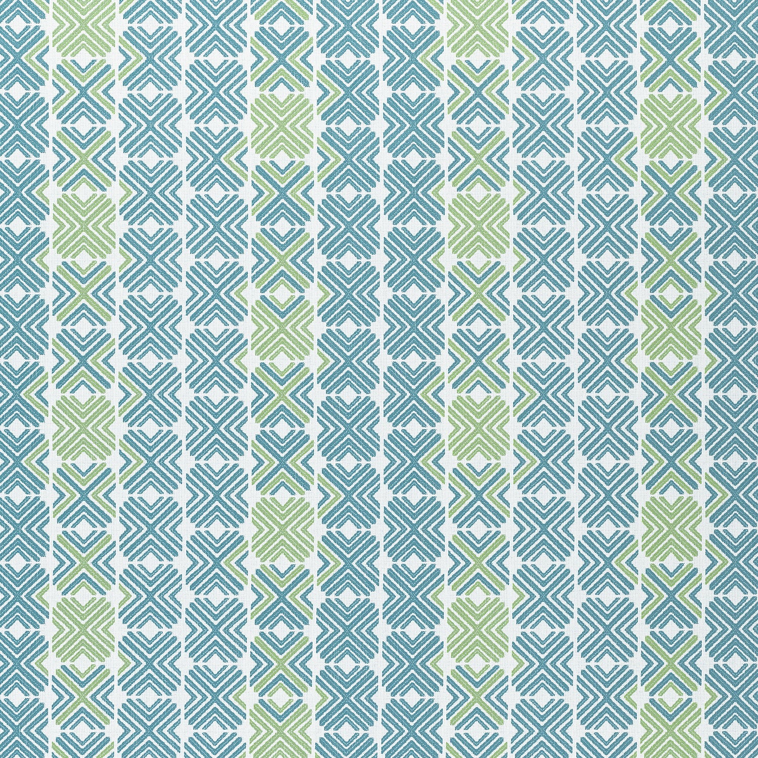 Jinx fabric in pool and apple color - pattern number W74682 - by Thibaut in the Festival collection