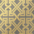 Benedetto fabric in grey and gold color - pattern number W772578 - by Thibaut in the Chestnut Hill collection