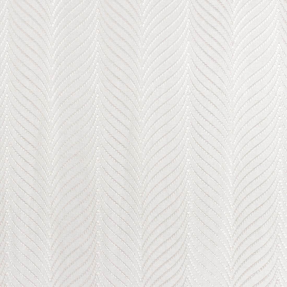 Clayton Herringbone Embroidery fabric in ivory color - pattern number W775444 - by Thibaut in the Dynasty collection