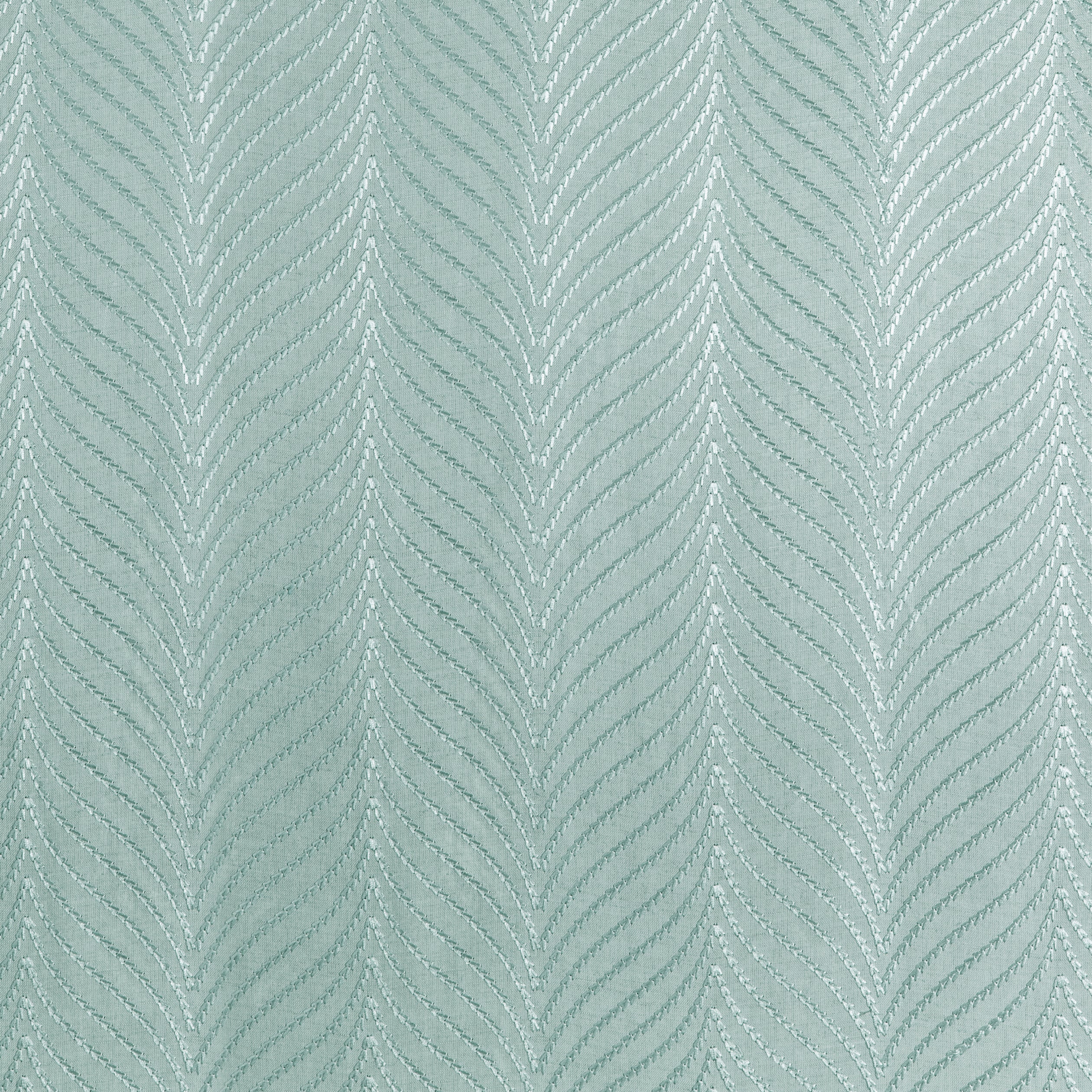 Clayton Herringbone Embroidery fabric in robins egg color - pattern number W775445 - by Thibaut in the Dynasty collection
