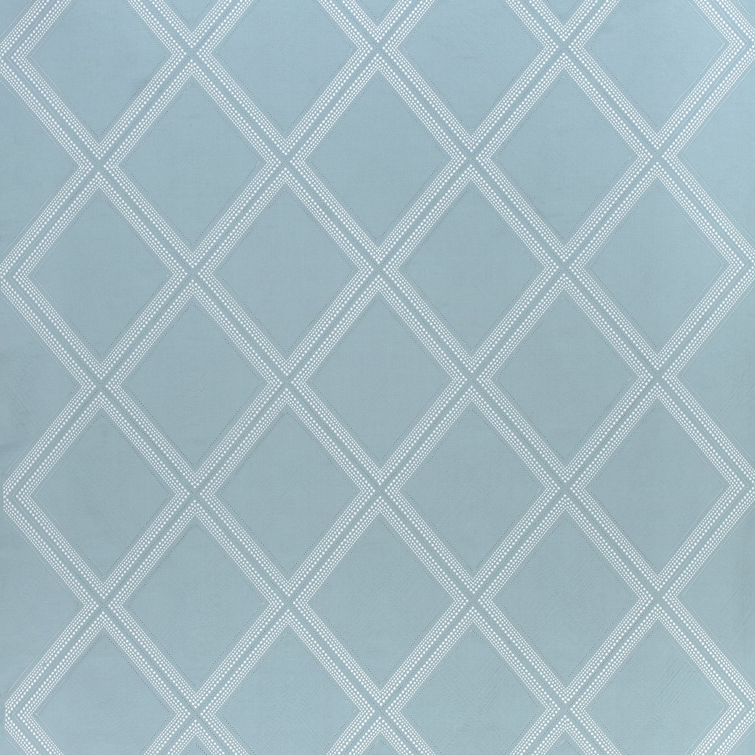 Diamond Head Embroidery fabric in aqua color - pattern number W785014 - by Thibaut in the Greenwood collection