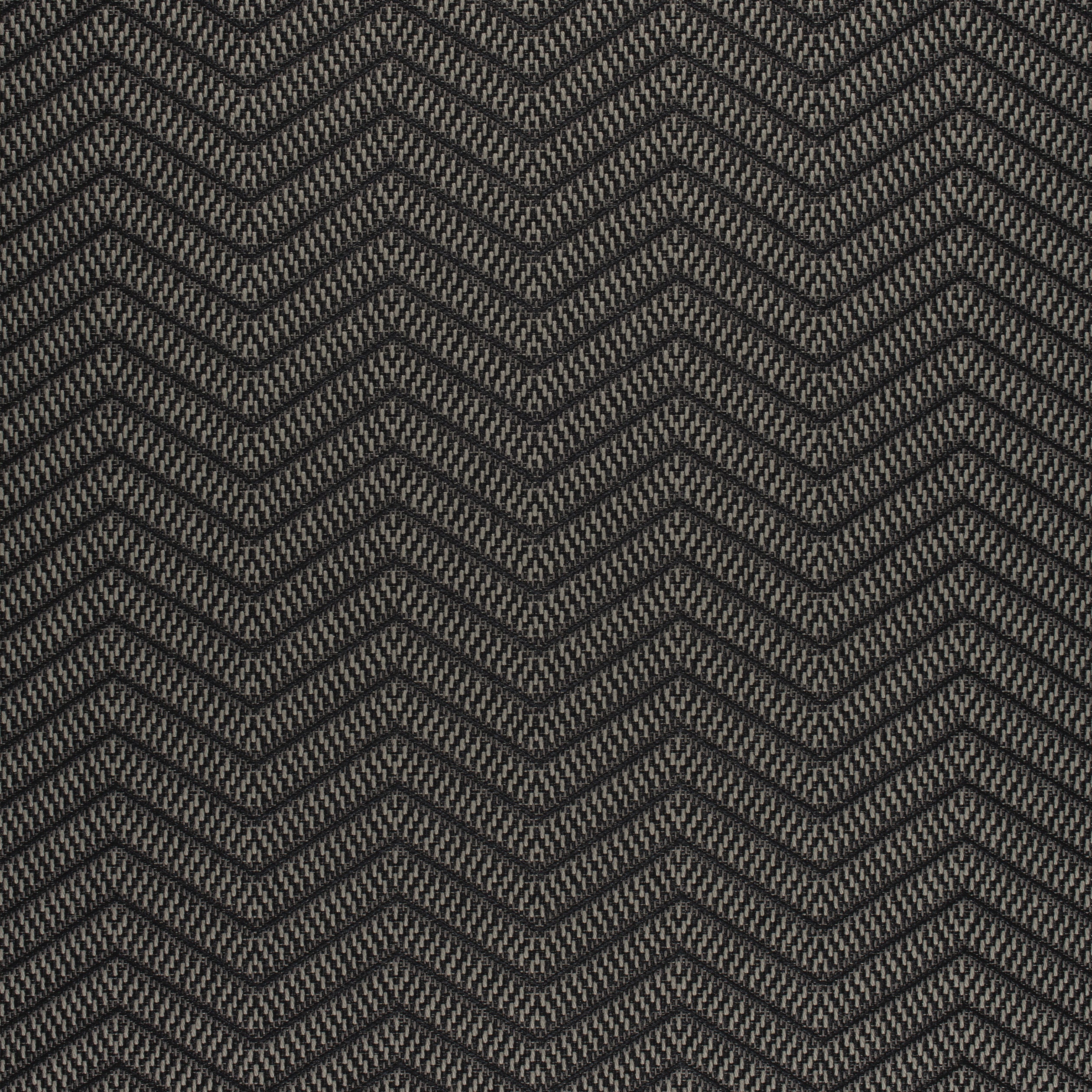 Matari Chevron fabric in black color - pattern number W80638 - by Thibaut in the Pinnacle collection