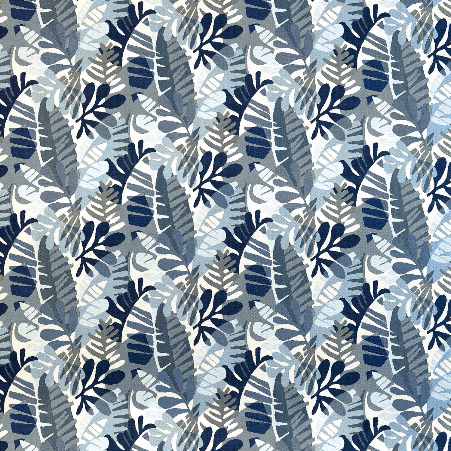 Ipanema fabric in navy and sky color - pattern number W81794 - by Thibaut in the Acadia collection