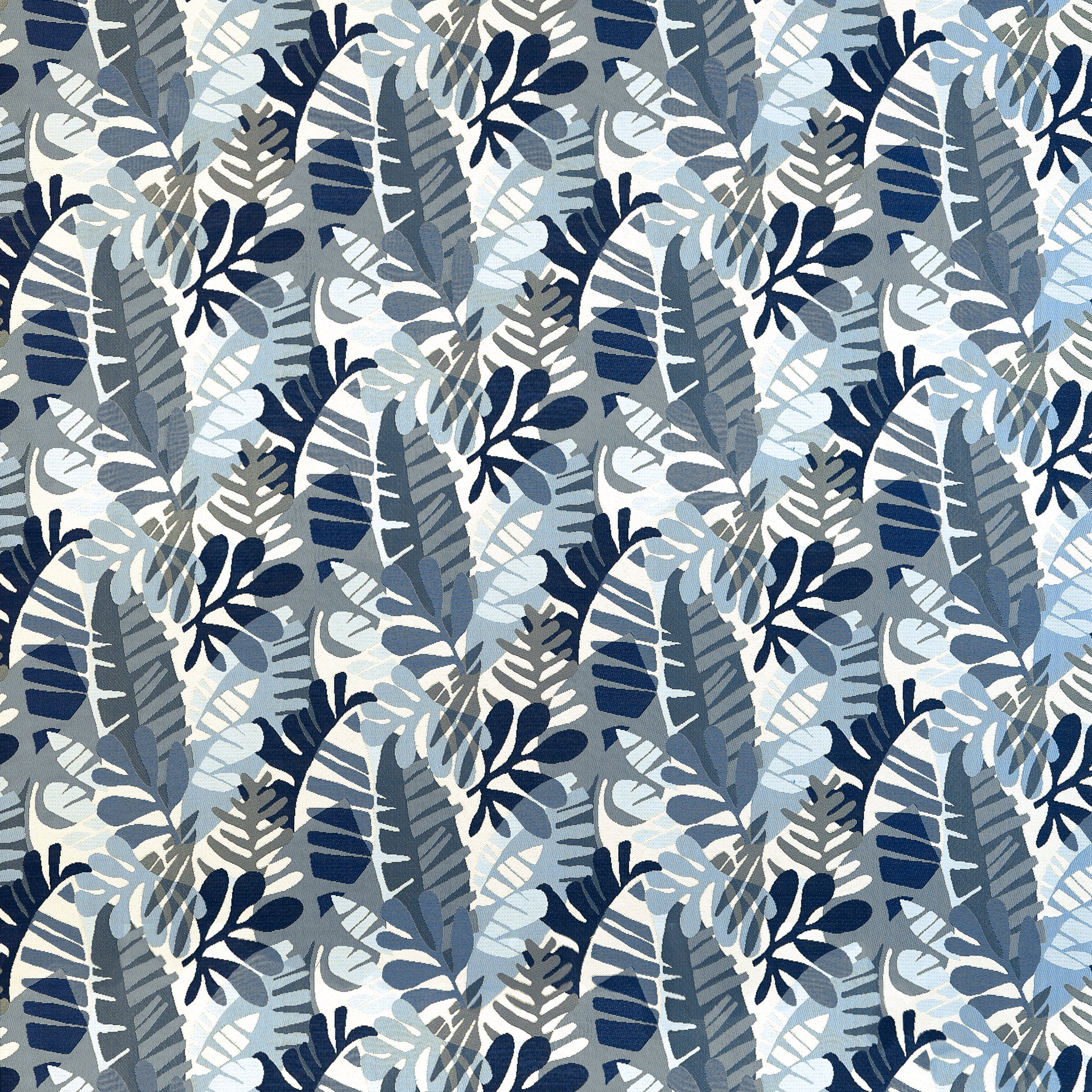 Ipanema fabric in navy and sky color - pattern number W81794 - by Thibaut in the Acadia collection