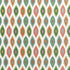 Beliza fabric in pool and spice color - pattern number W81796 - by Thibaut in the Acadia collection