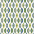 Beliza fabric in bermuda and kiwi color - pattern number W81800 - by Thibaut in the Acadia collection