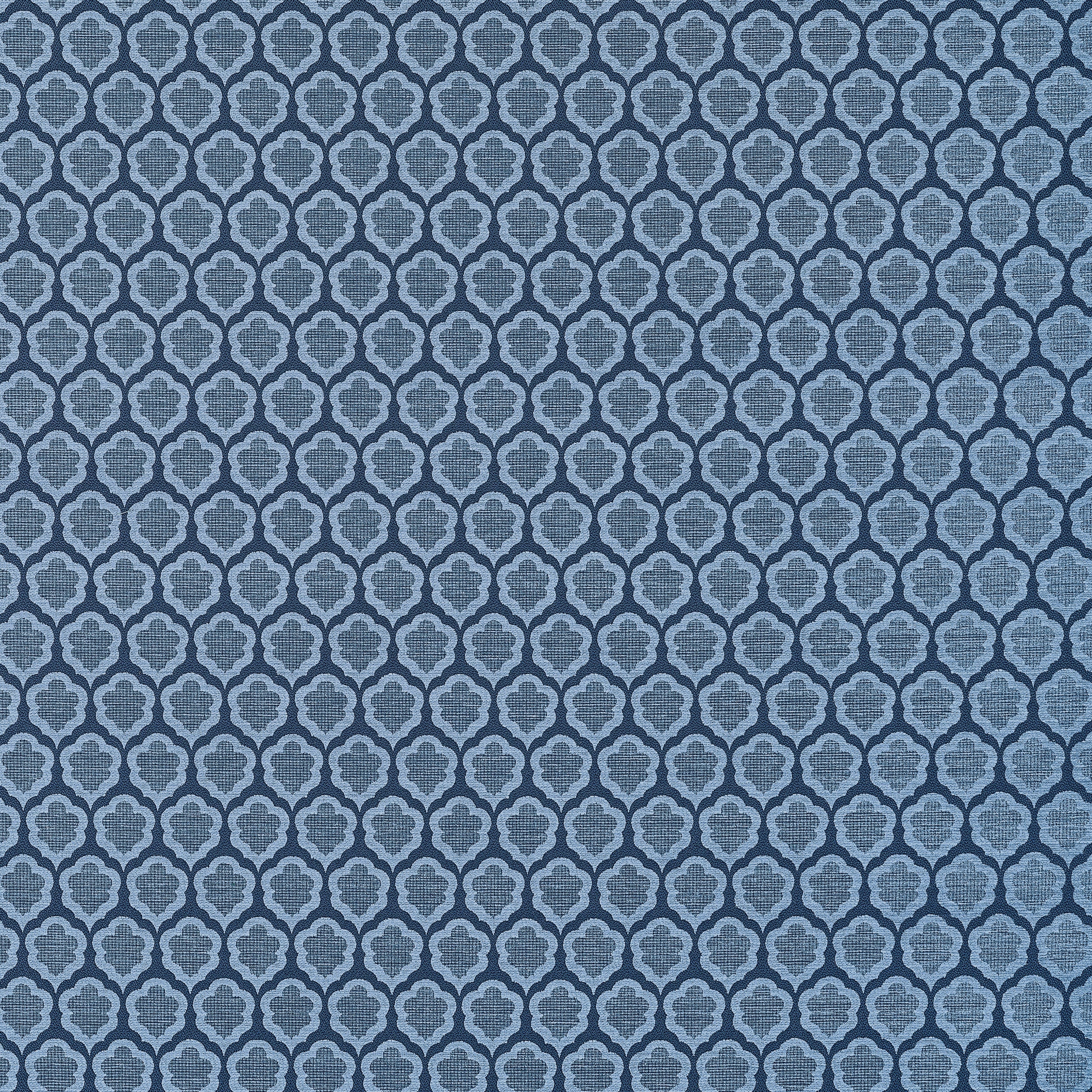 Genie fabric in true blue color - pattern number W81932 - by Thibaut in the Companions collection