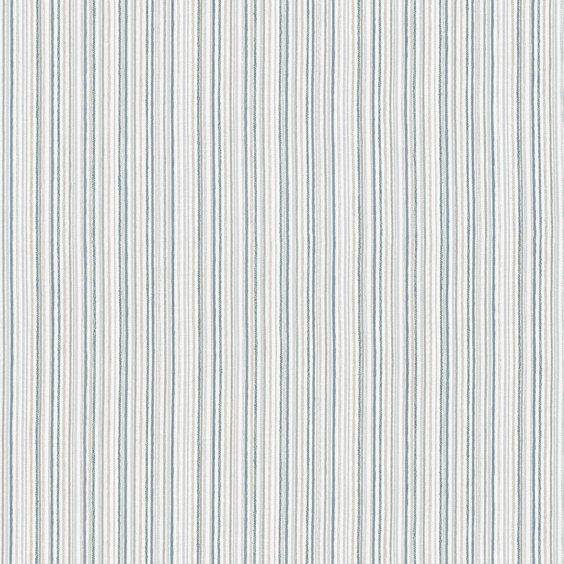 Ernie Stripe fabric in true blue color - pattern number W81944 - by Thibaut in the Companions collection