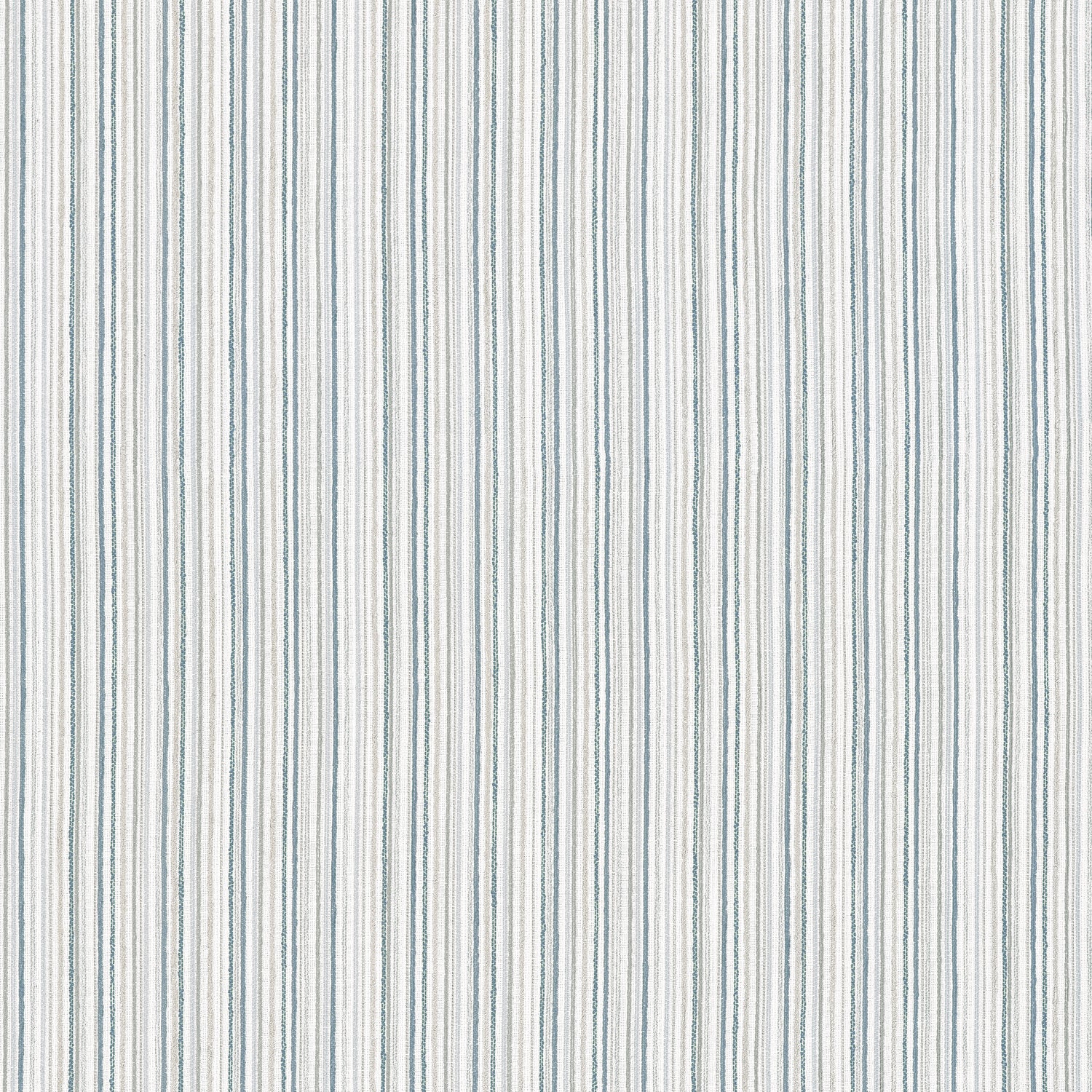 Ernie Stripe fabric in true blue color - pattern number W81944 - by Thibaut in the Companions collection