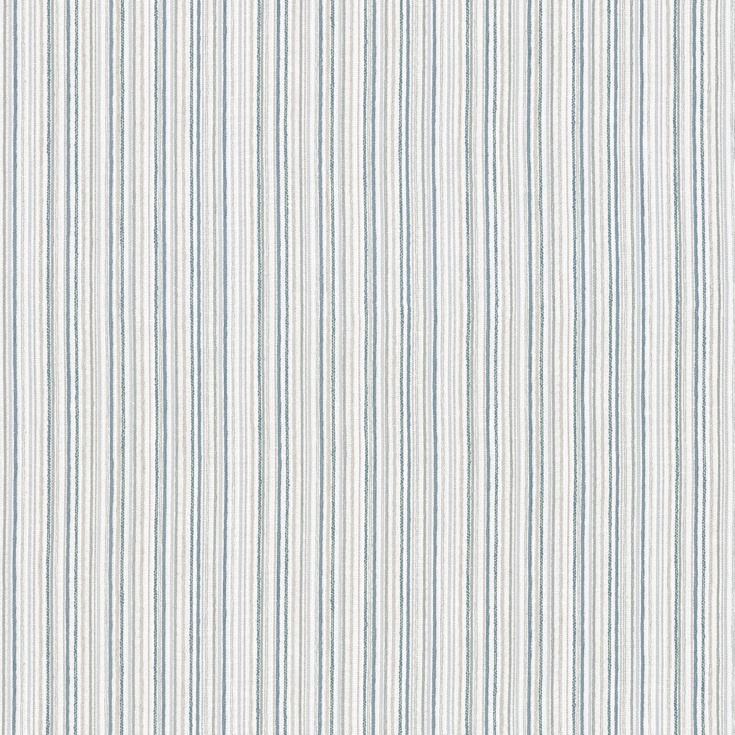 Ernie Stripe fabric in true blue color - pattern number W81944 - by Thibaut in the Companions collection